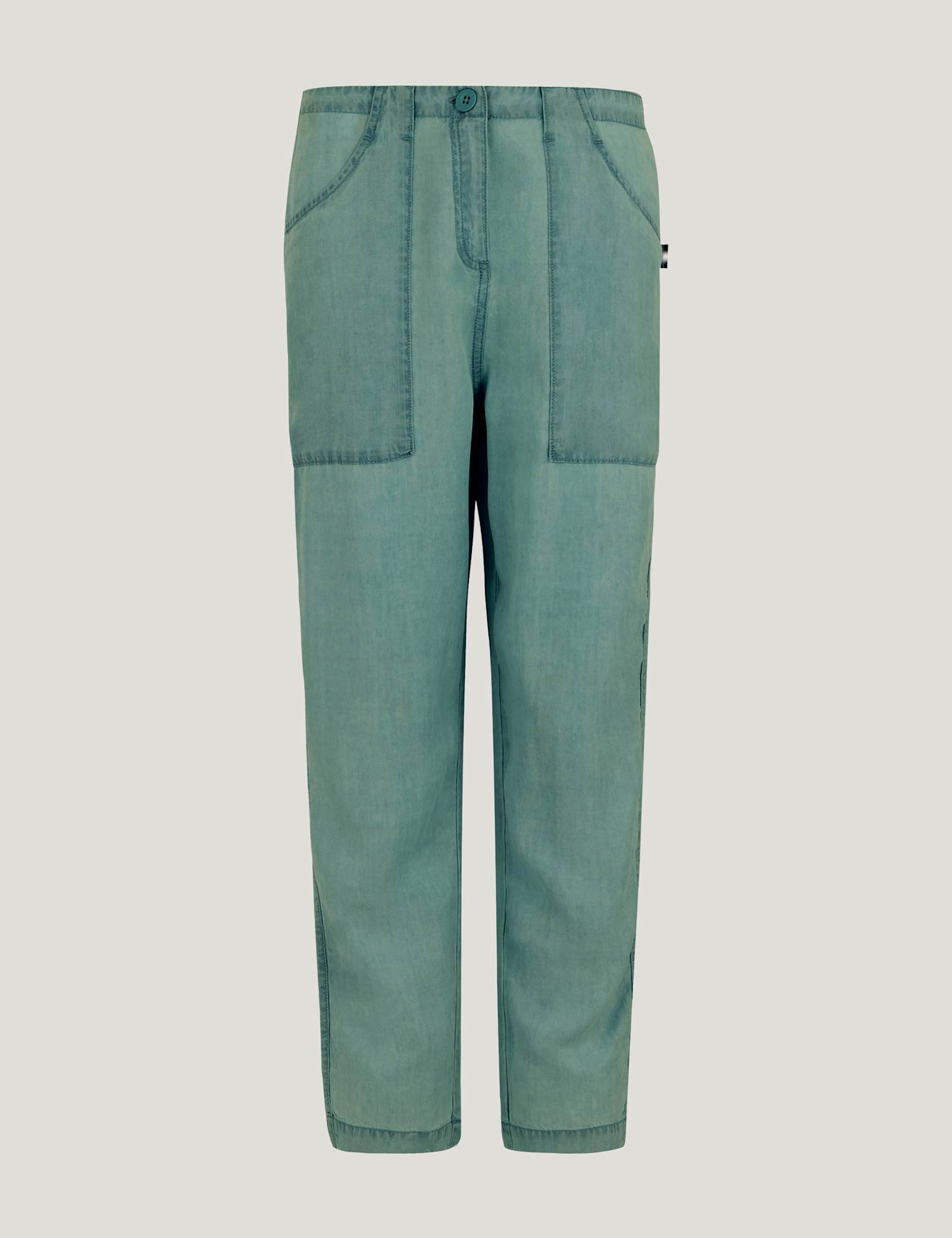 Shorebella Cotton Blend Straight Leg Cropped Trousers - image 5