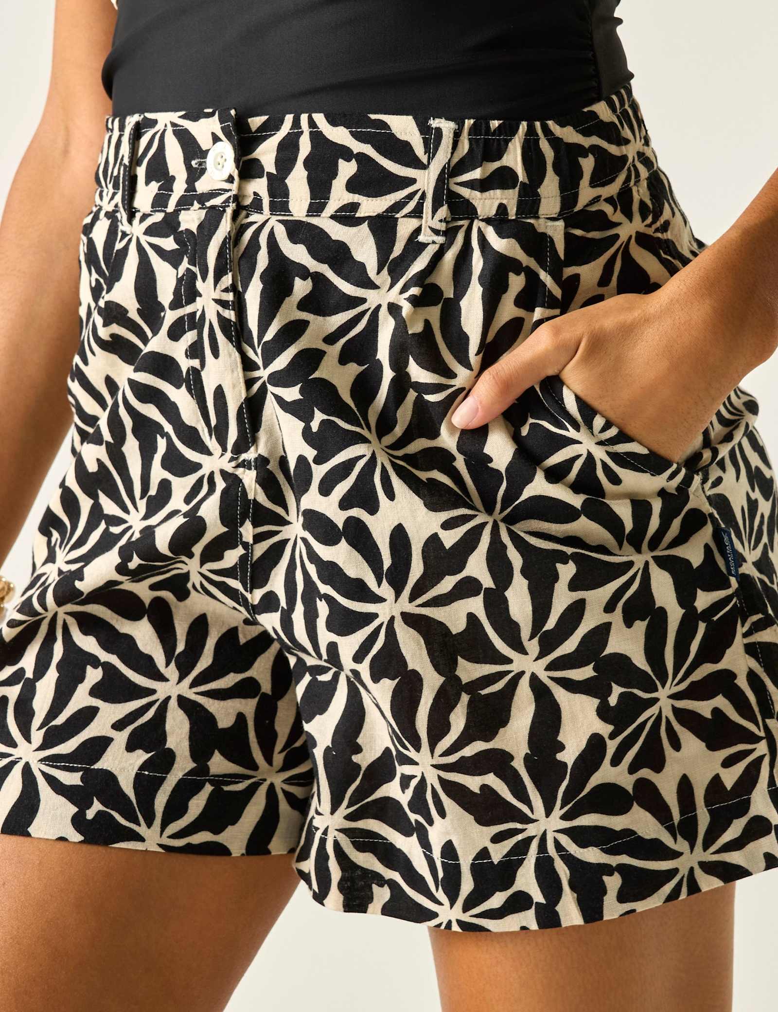 Sabelle Lyocell Blend Floral Shorts - image 4