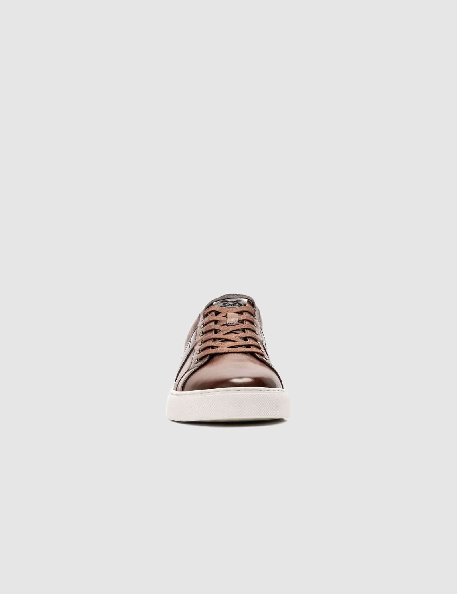 Leather Lace Up Trainers - image 4