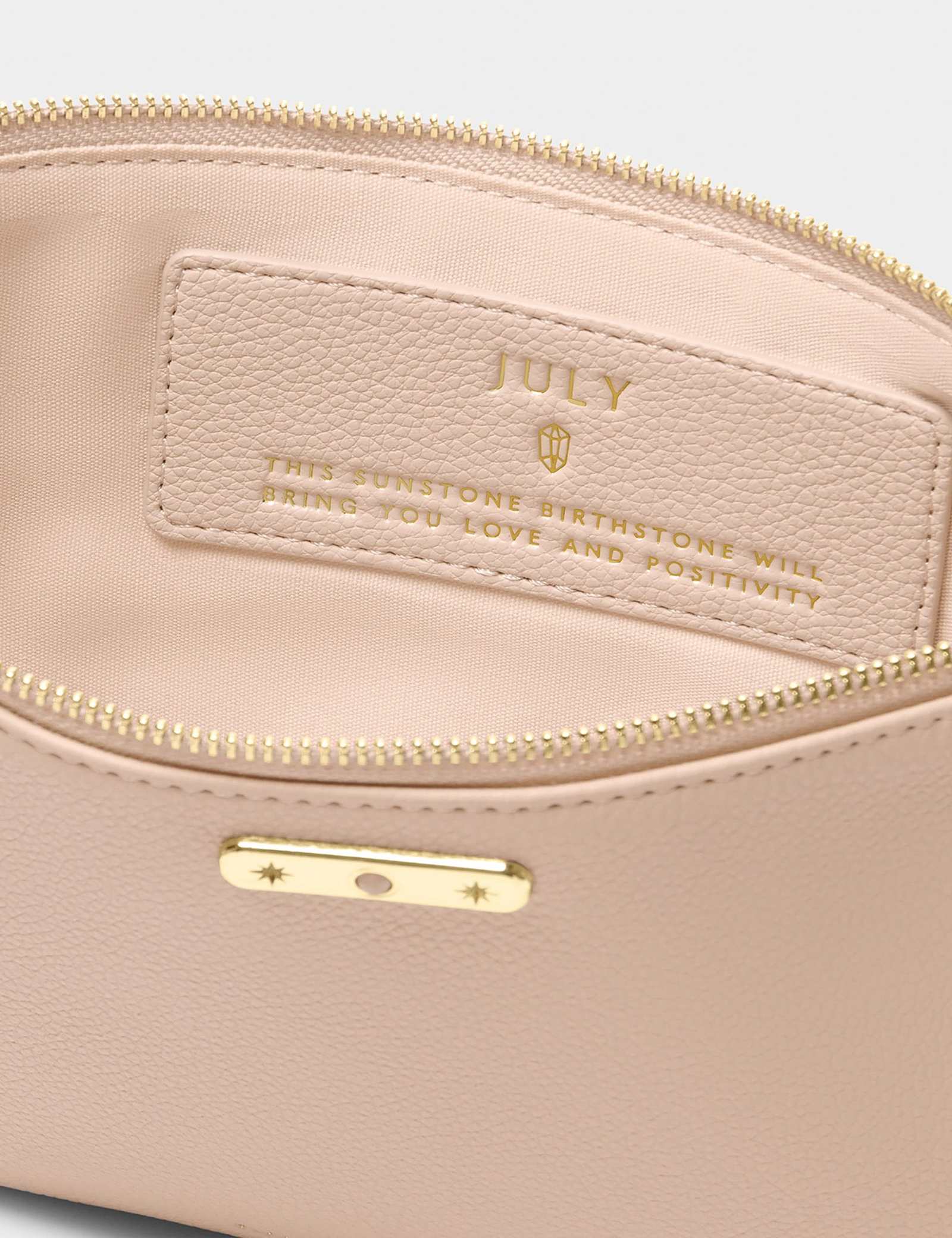Faux Leather July Birthstone Pouch Purse - image 3