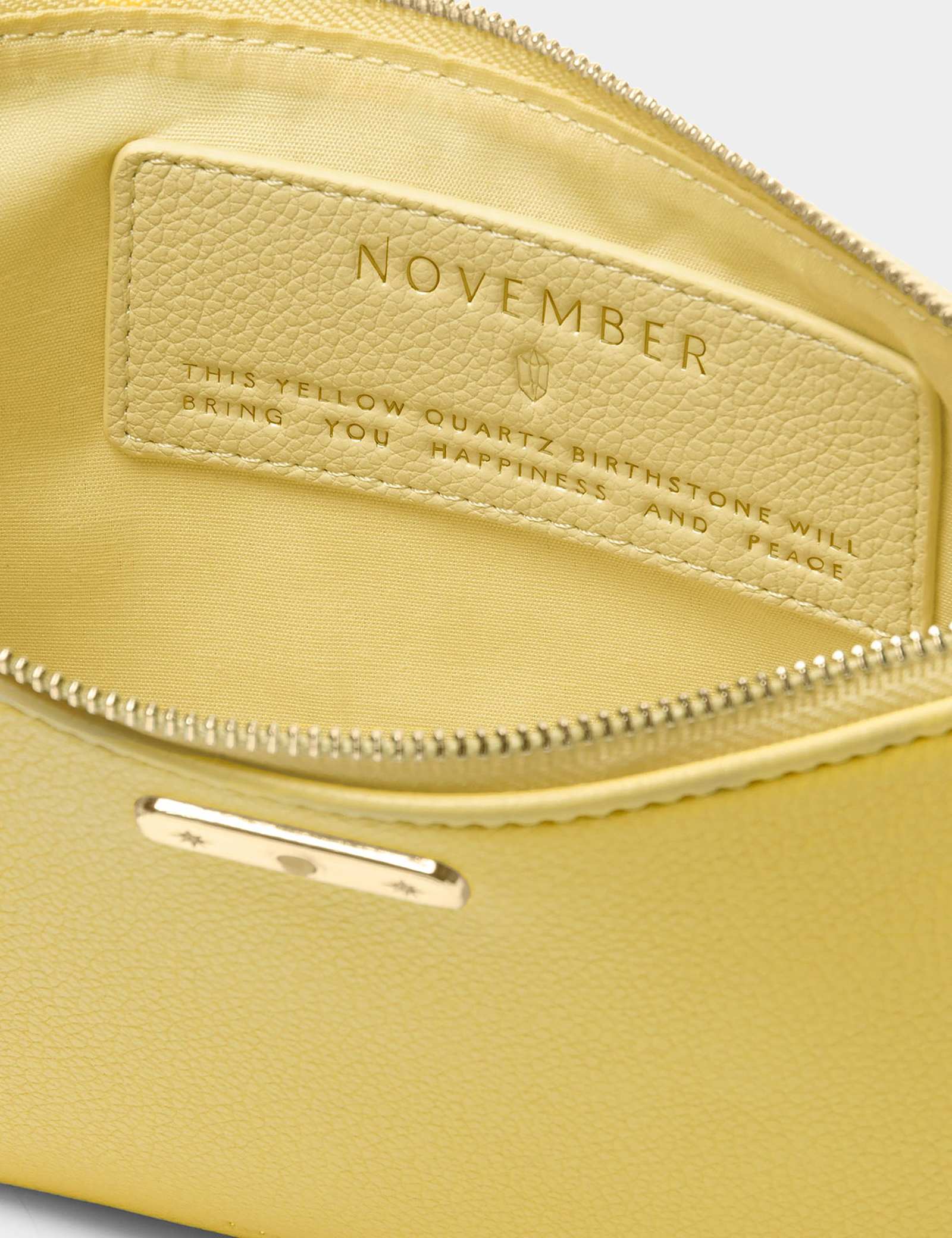Faux Leather November Birthstone Pouch Purse - image 4