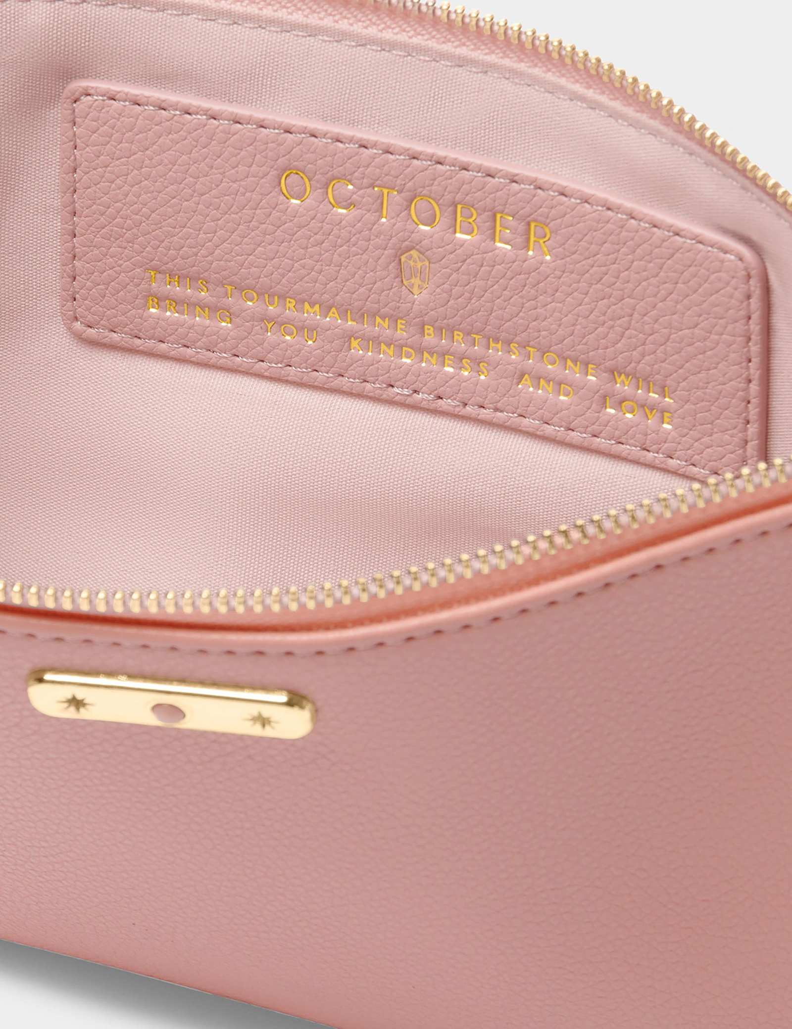 Faux Leather October Birthstone Pouch - image 4