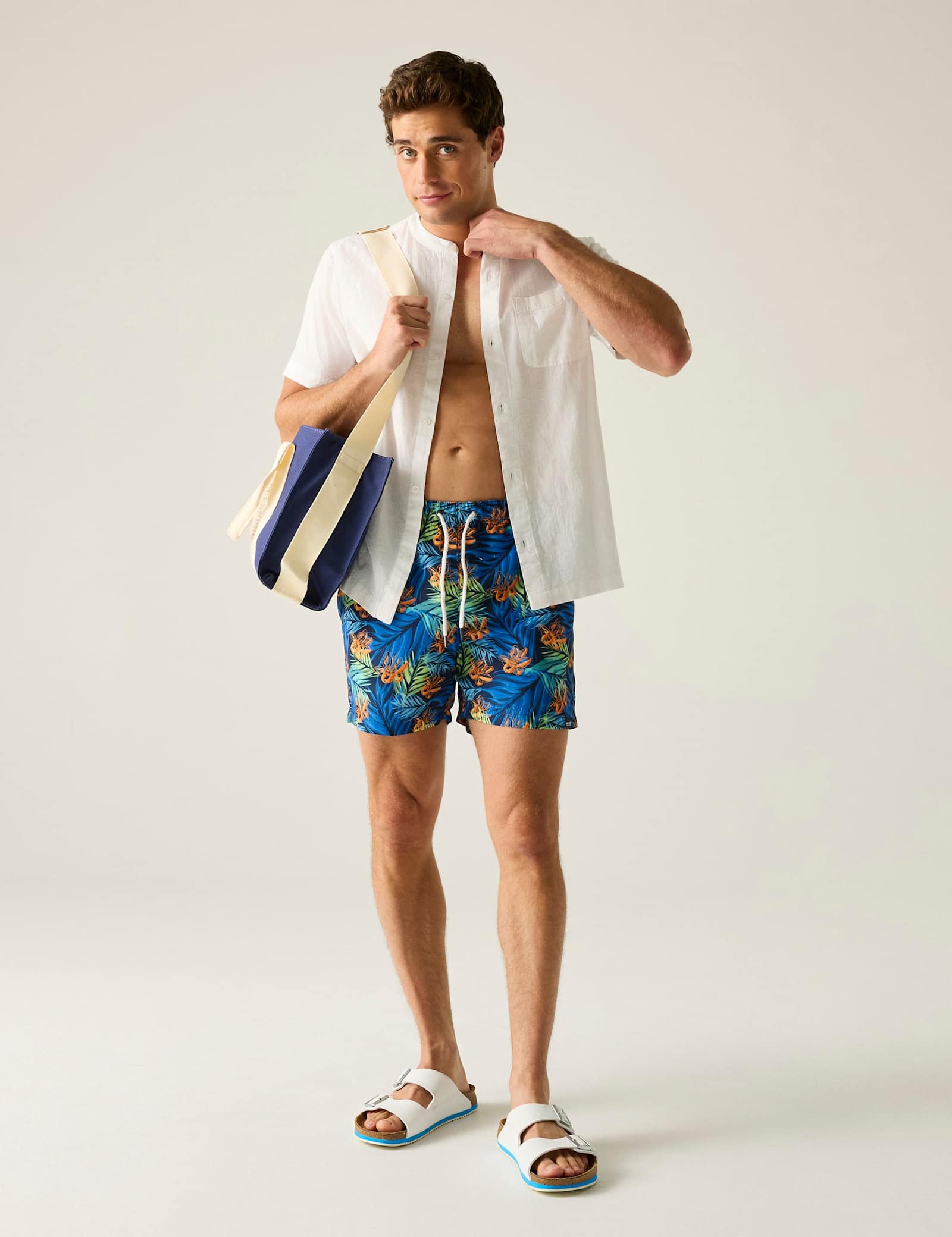 Loras Floral Quick Dry Pocketed Swim Shorts - image 3