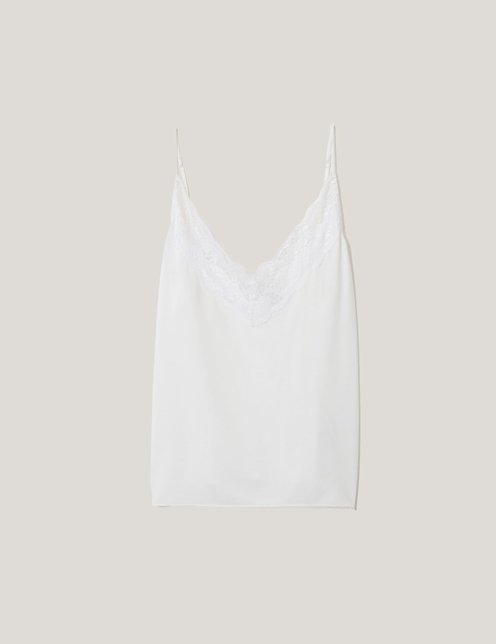 Modal Rich V-Neck Lace Trim Cami Top - image 3