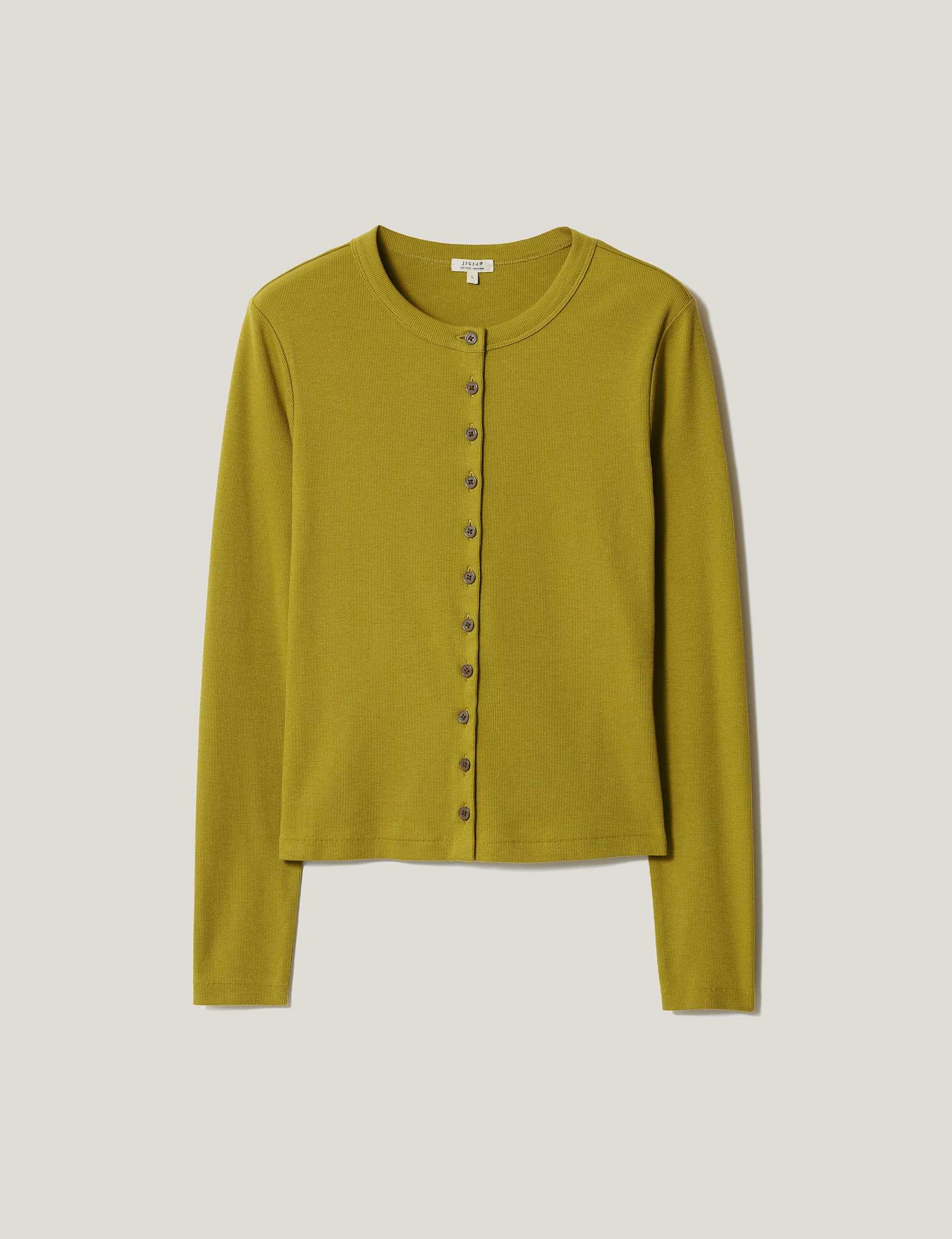 Cotton Rich Textured Button Through Top - image 3