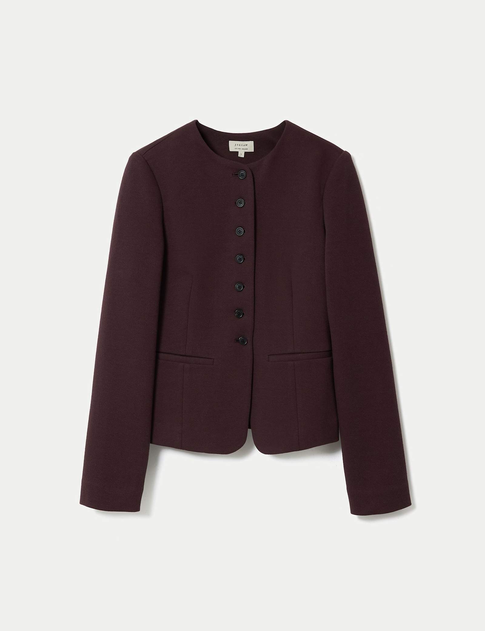 Crepe Jersey Button Detail Jacket - image 1
