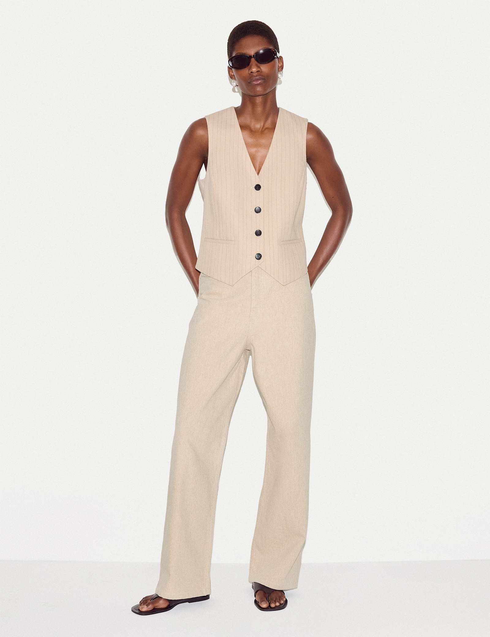 Pure Cotton High Waisted Straight Leg Jeans - image 5