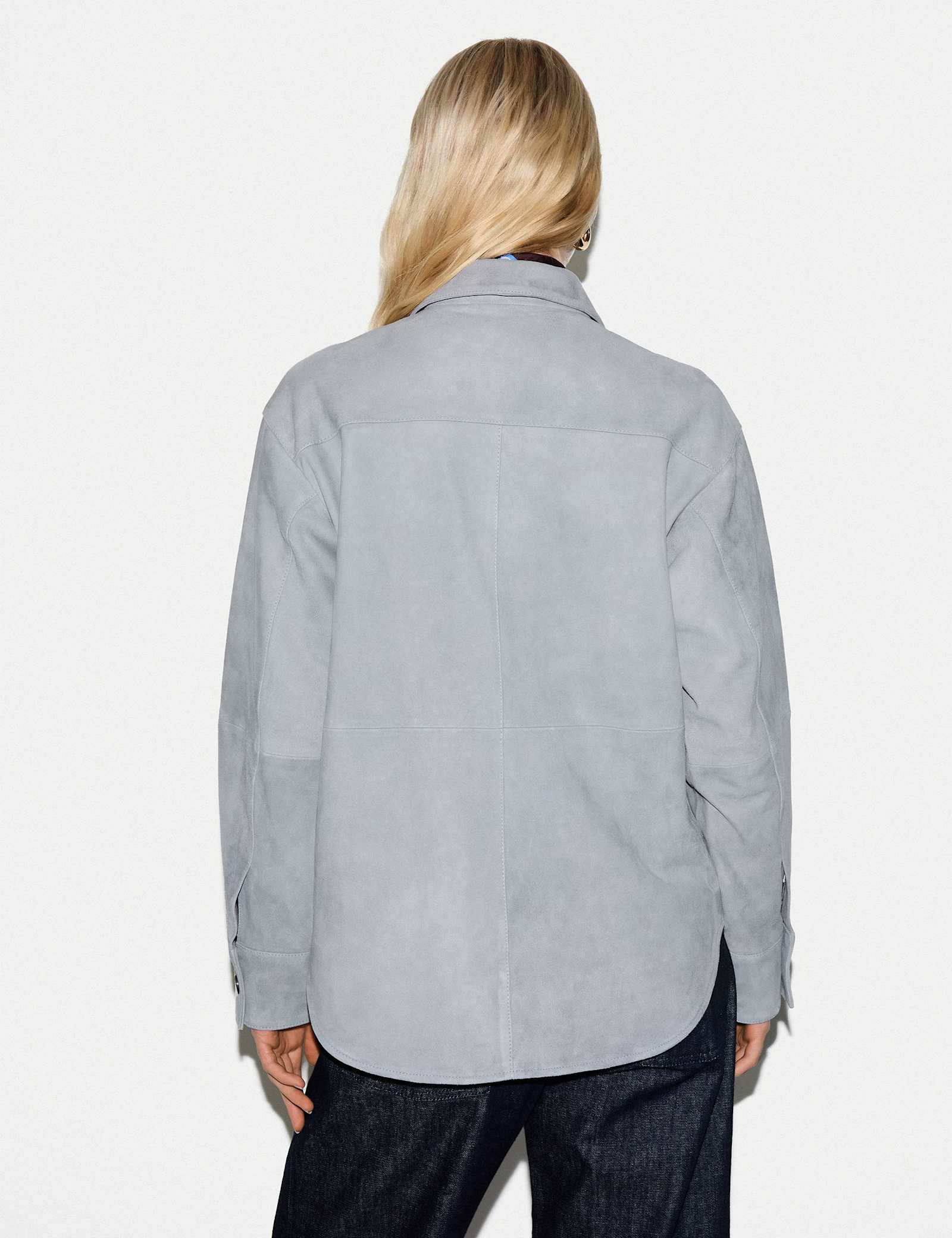 Suede Textured Collared Shirt - image 4