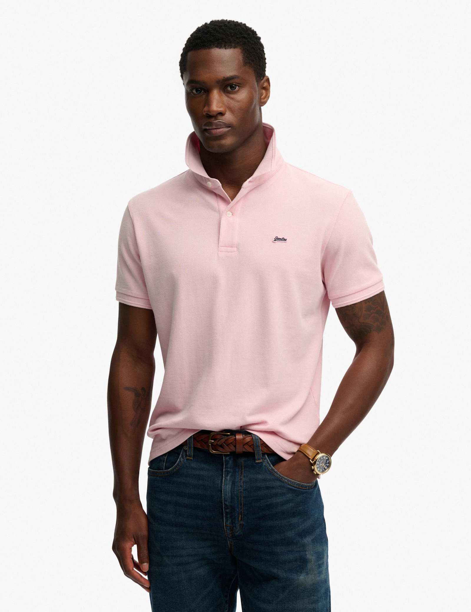 Pure Cotton Pique Polo Shirt - image 1