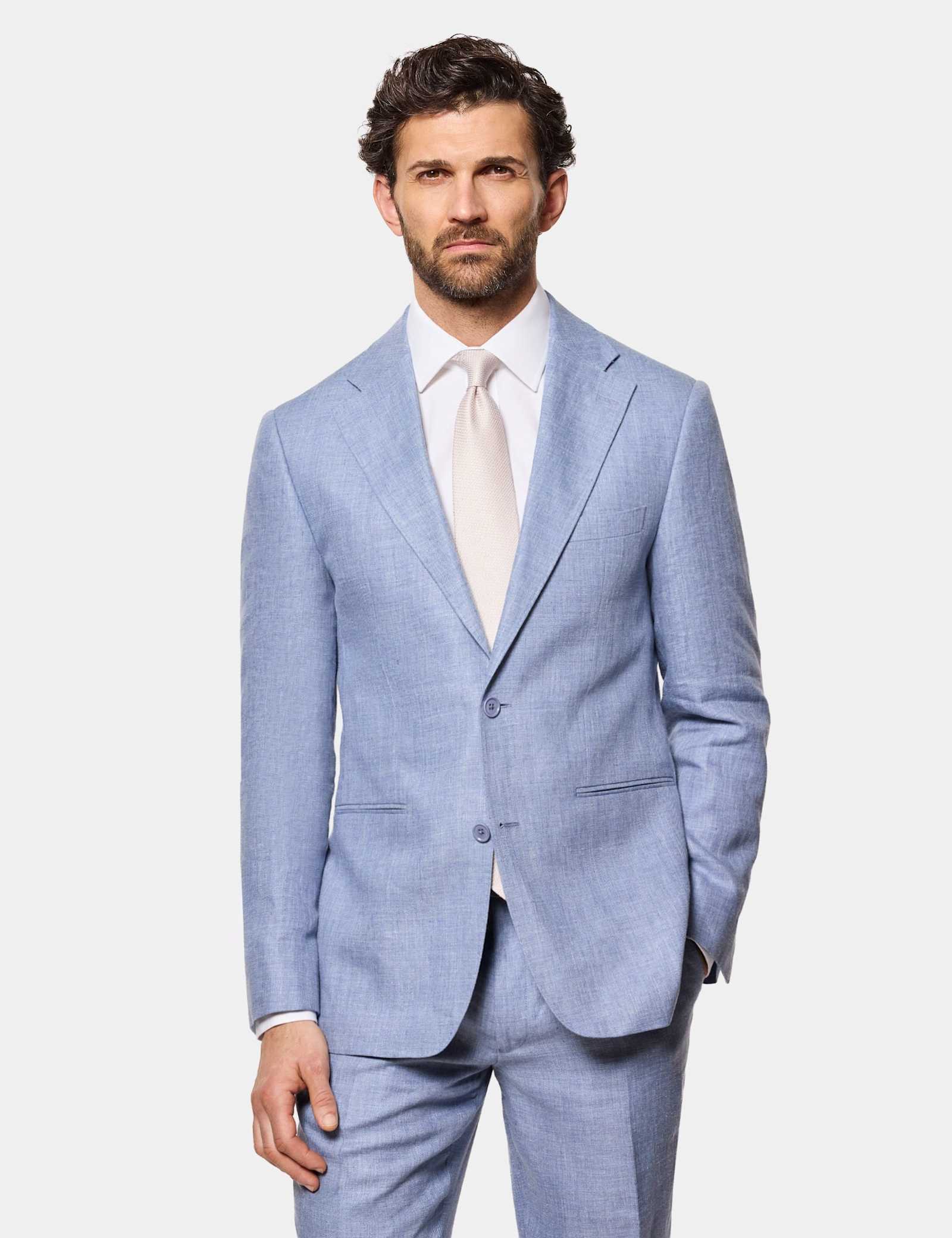 Tailored Fit Pure Linen Suit Jacket - image 2
