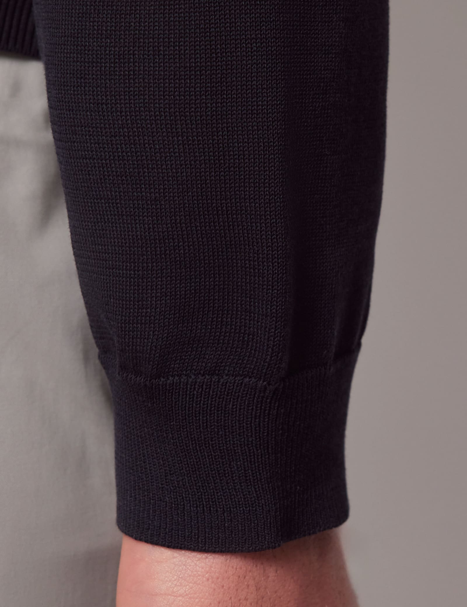 Pure Cotton Open Collar Knitted Polo Shirt - image 2