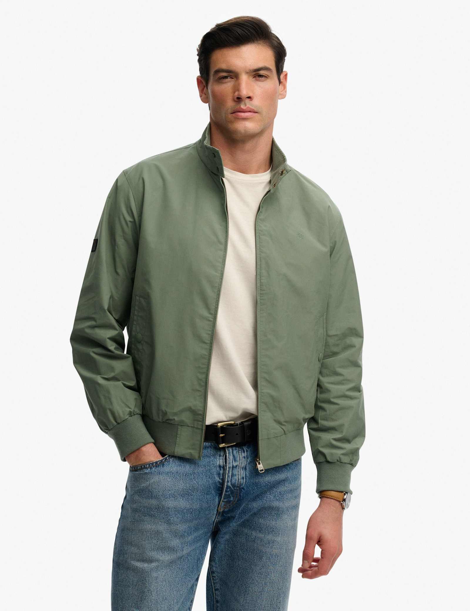Cotton Blend Harrington Jacket - image 4