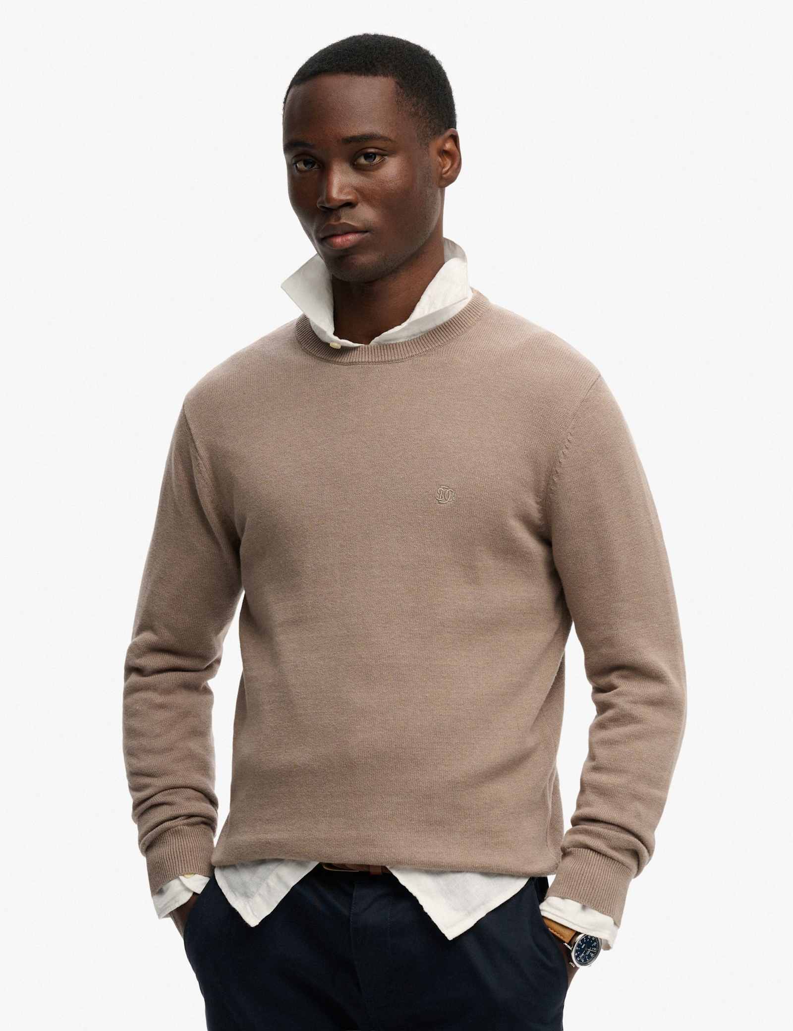 Pure Cotton Crew Neck Jumper - image 3