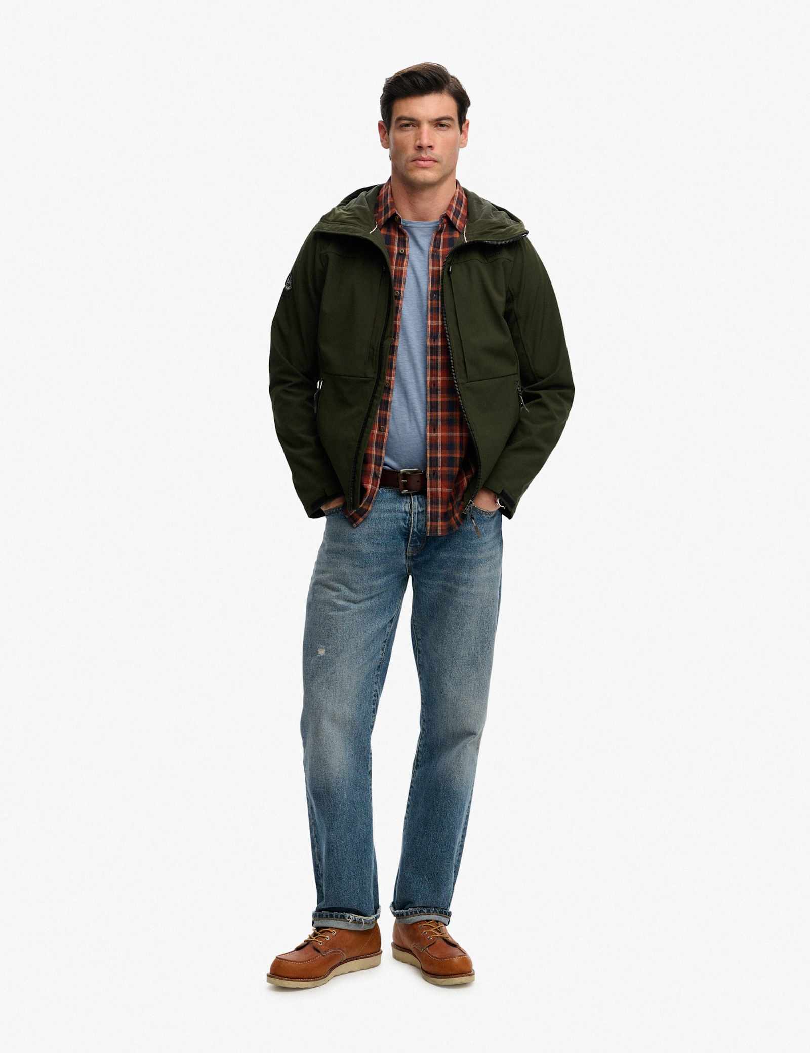 Water Resistant Hooded Softshell Jacket - image 3