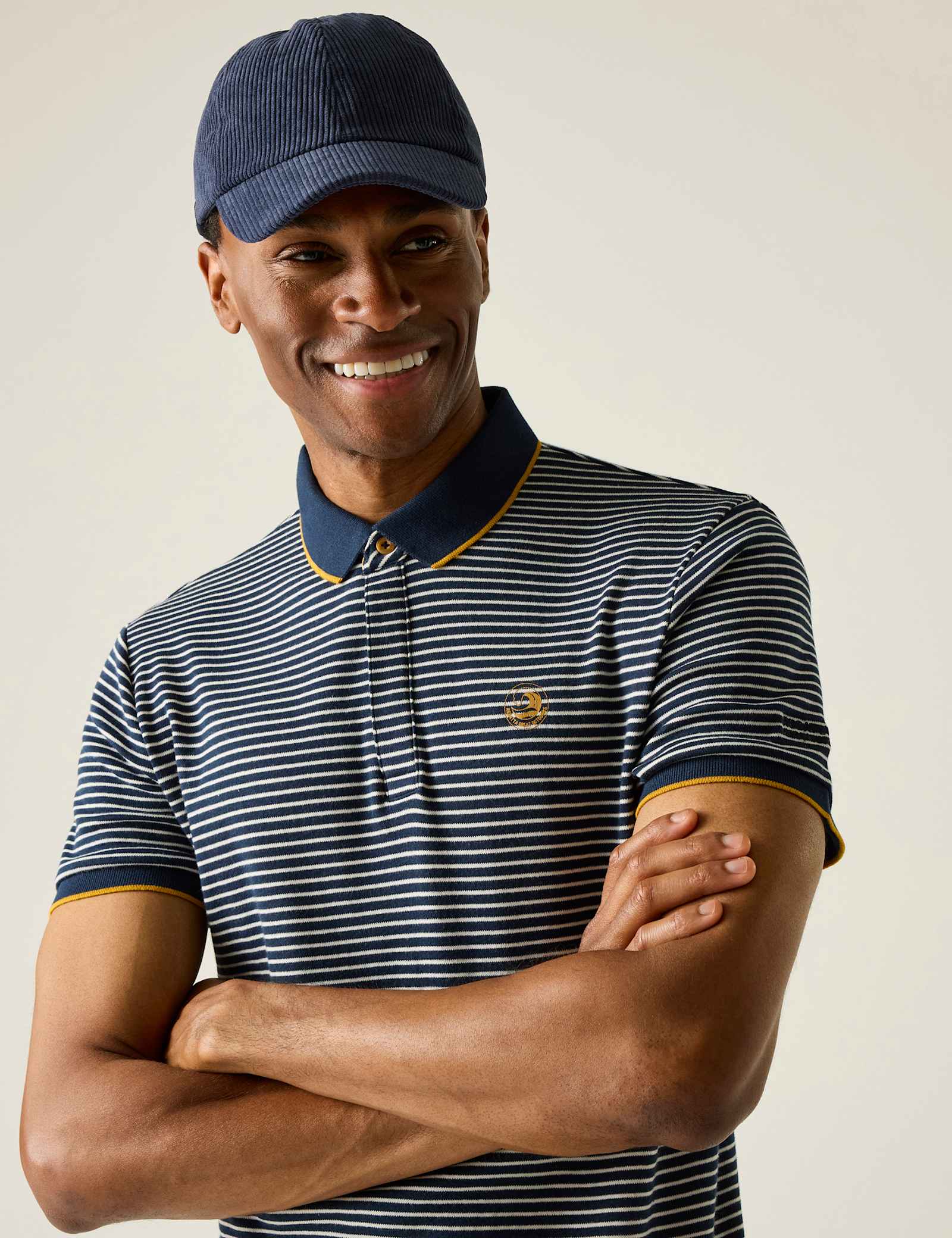 Tiver Pure Cotton Striped Tipped Polo Shirt - image 4