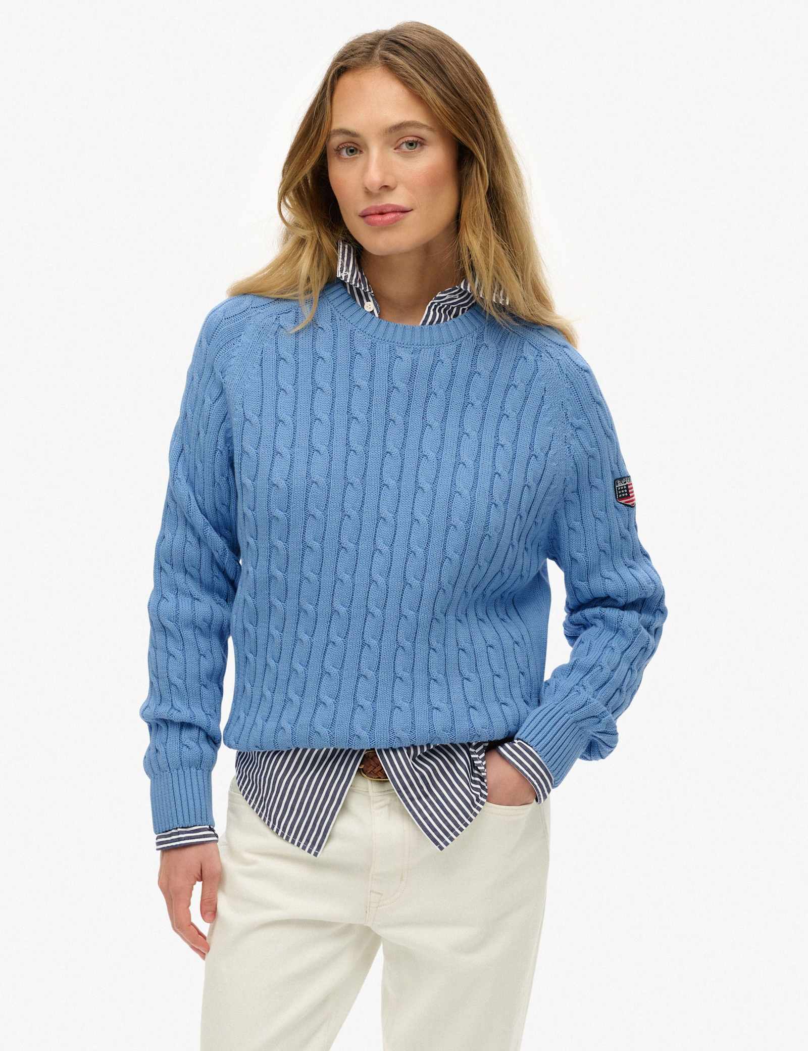 Pure Cotton Cable Knit Relaxed Jumper - image 2