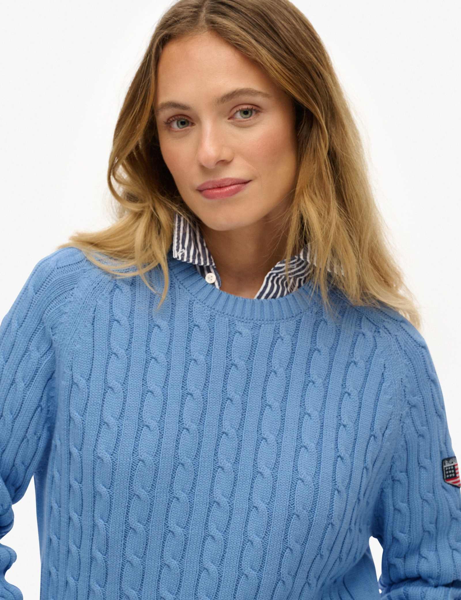 Pure Cotton Cable Knit Relaxed Jumper - image 5