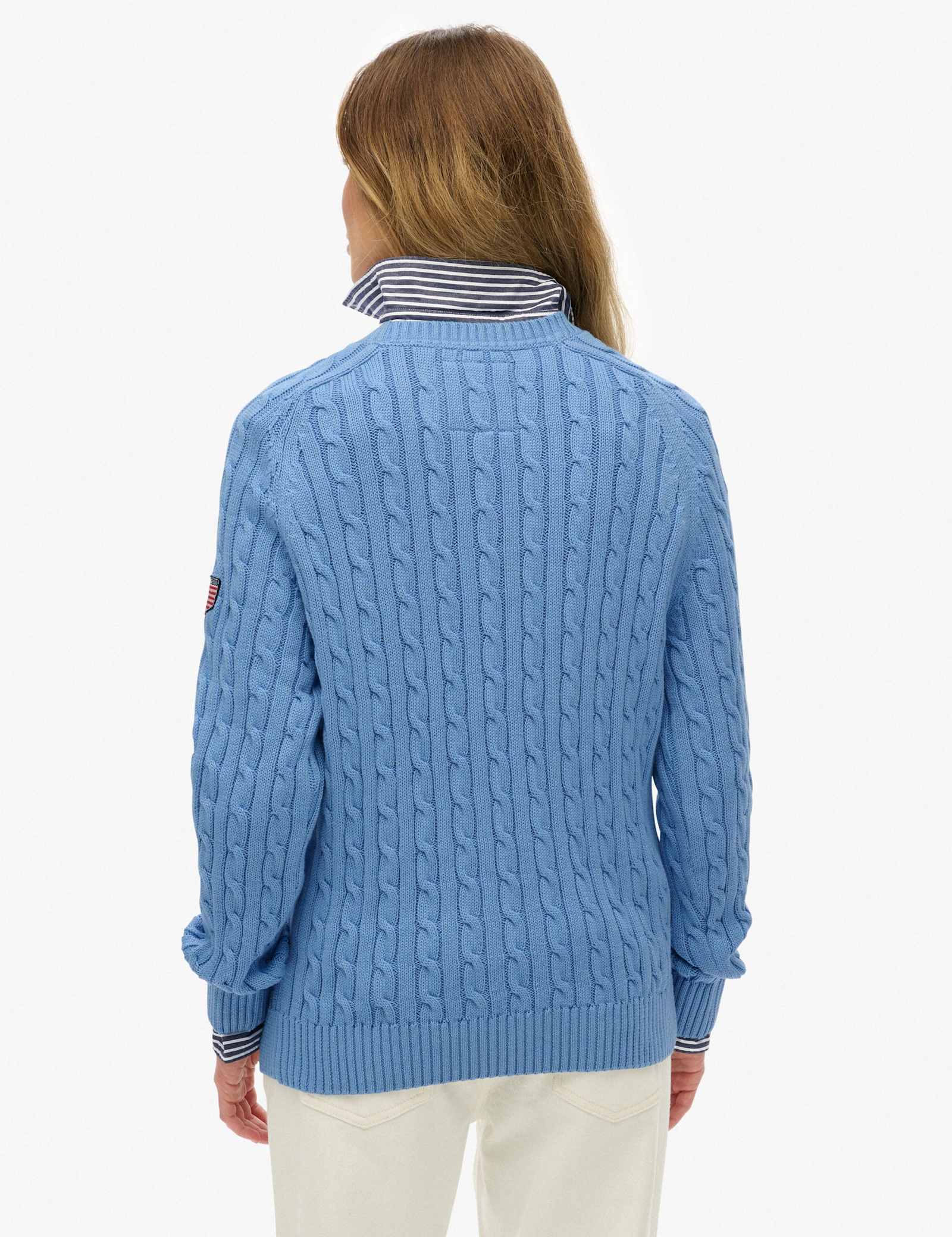 Pure Cotton Cable Knit Relaxed Jumper - image 3