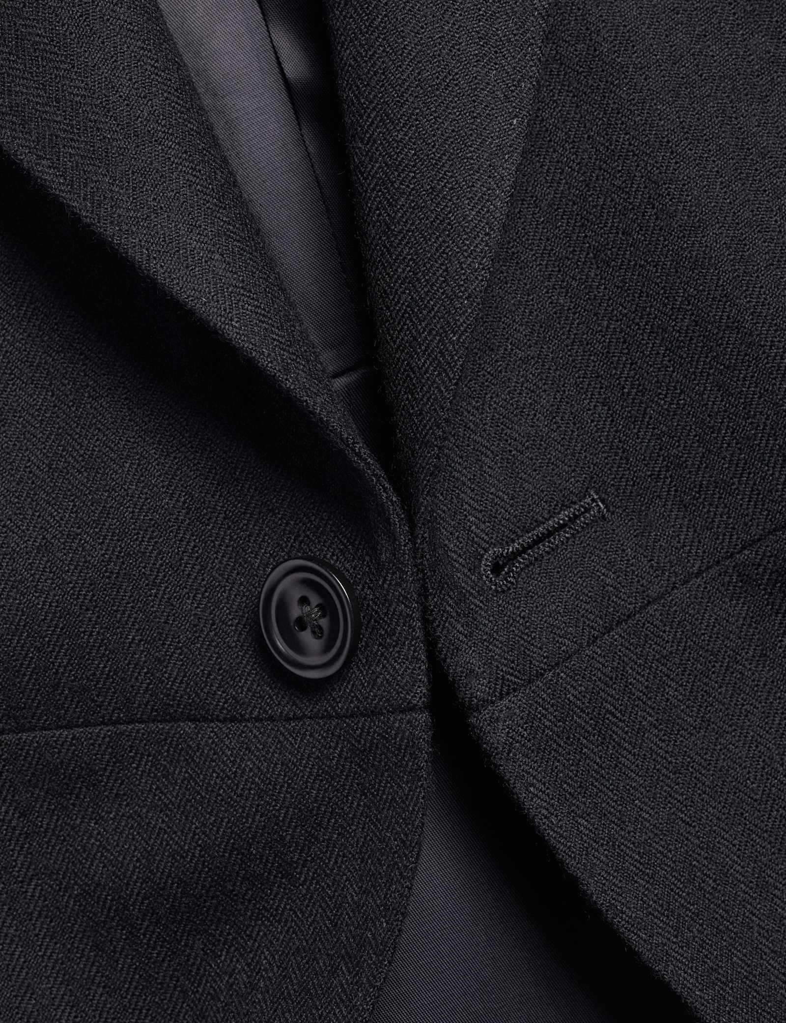 Slim Fit Herringbone Morning Suit Tailcoat - image 2