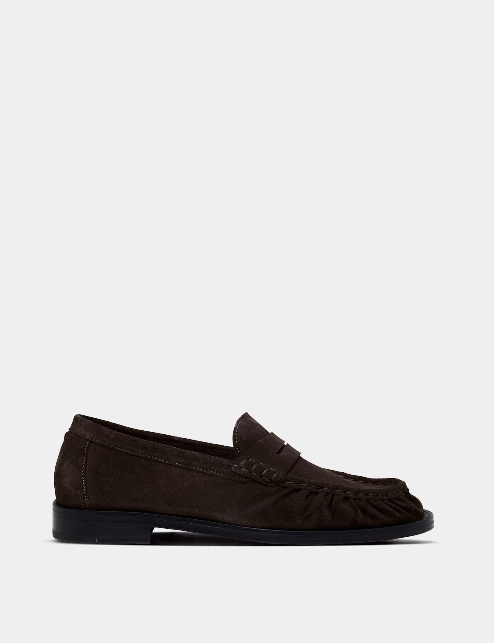 Suede Slip On Loafers - image 1