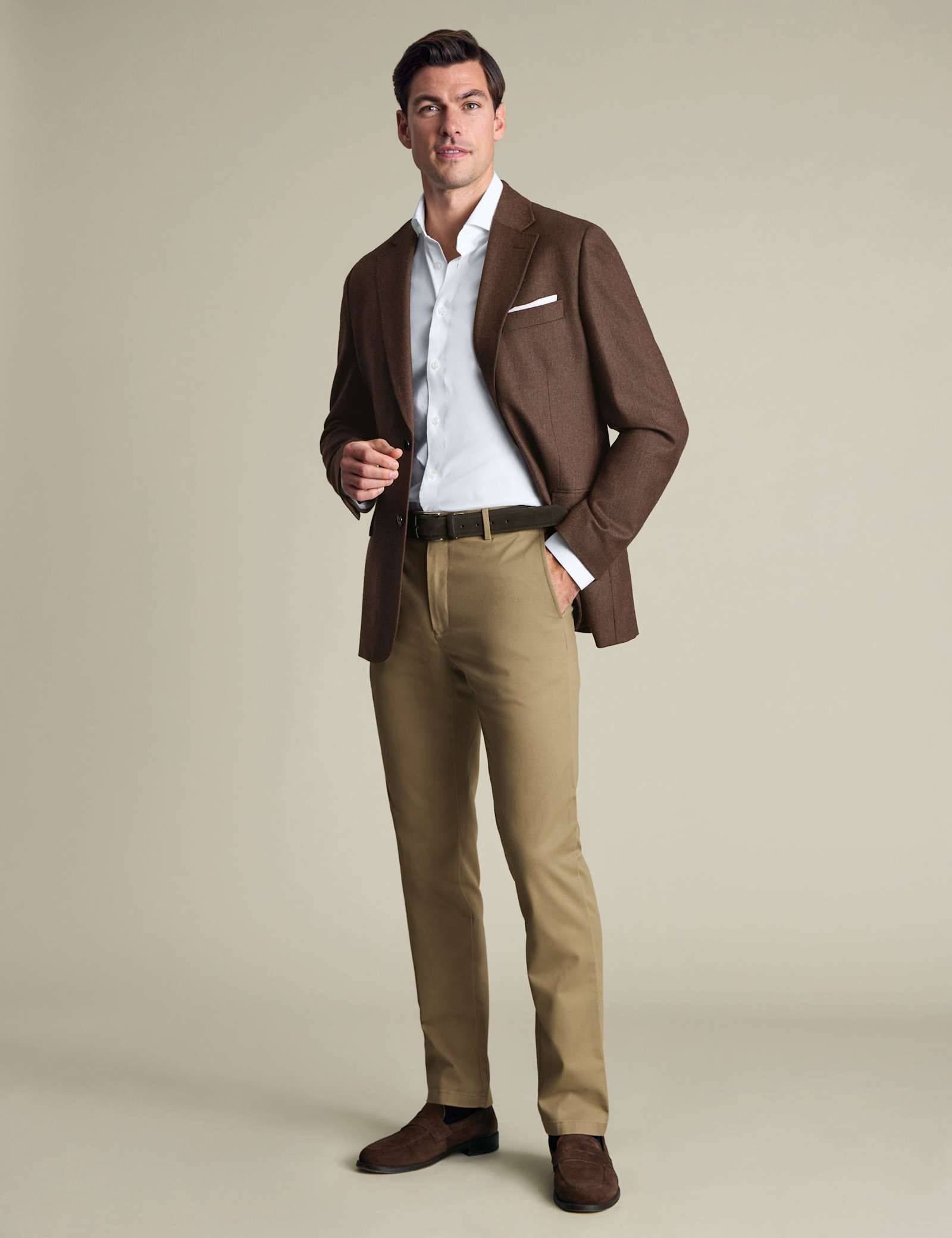 Slim Fit Pure Wool Textured Blazer - image 1