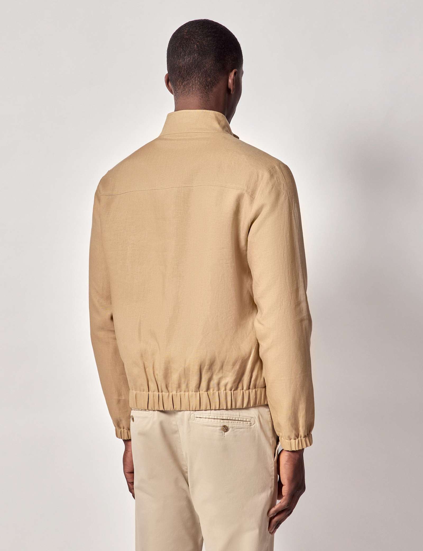Pure Linen Bomber Jacket - image 3