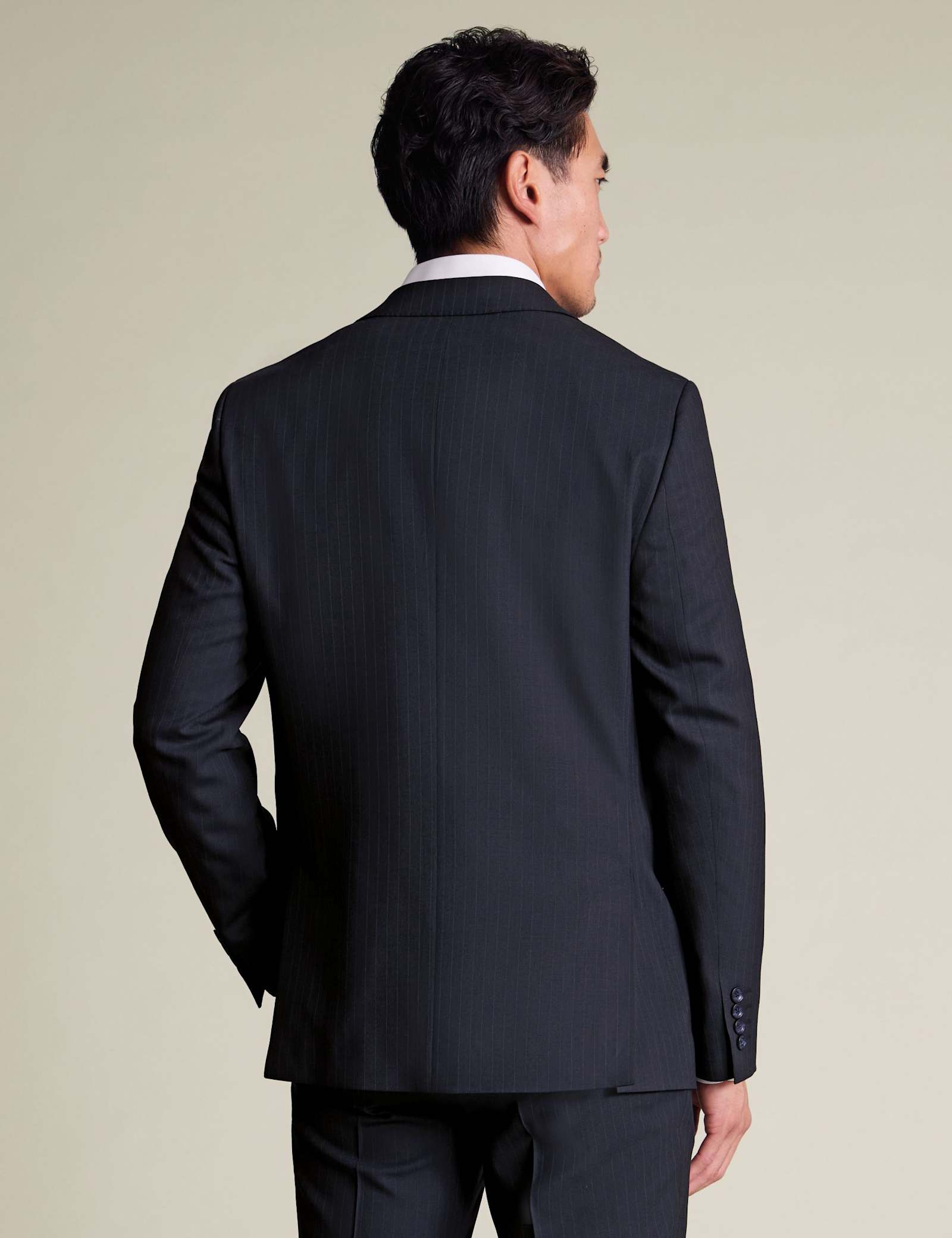 Slim Fit Wool Rich Pinstripe Suit Jacket - image 4