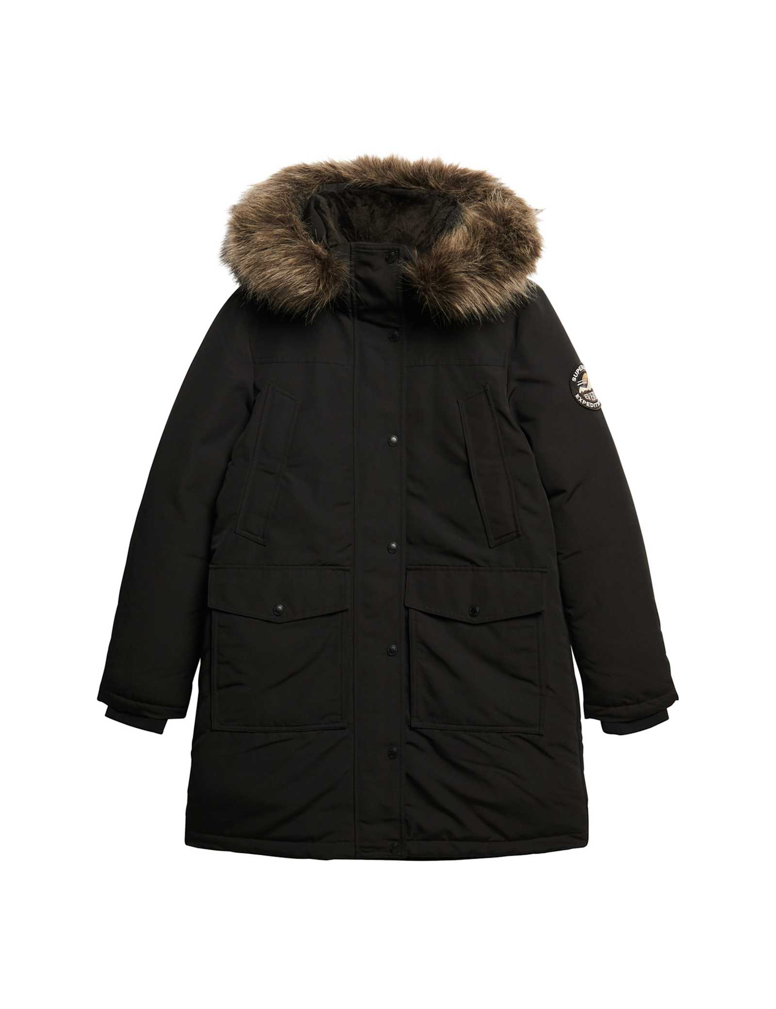 Hooded Relaxed Longline Parka Coat - image 1