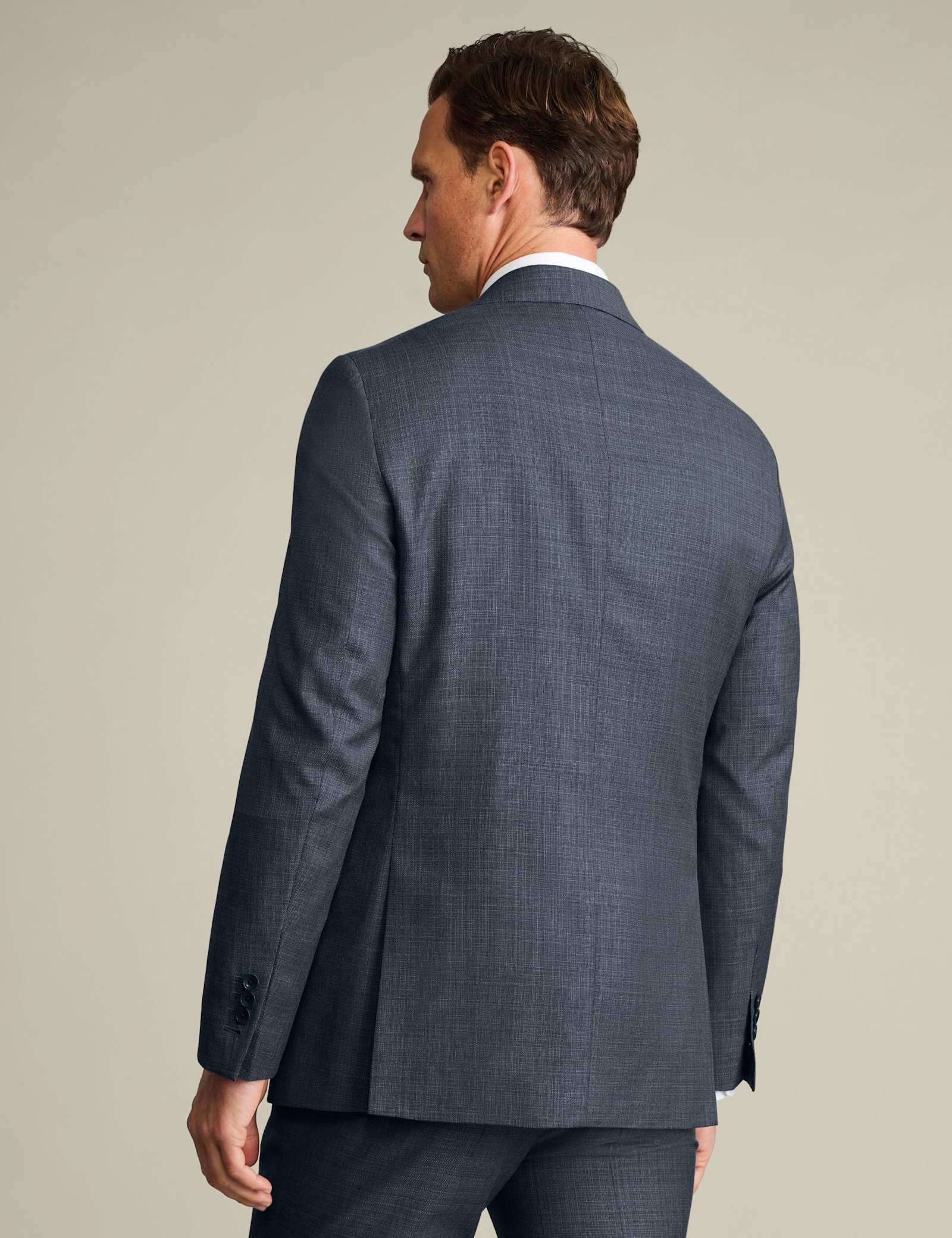 Slim Fit Italian Wool Suit Jacket - image 4