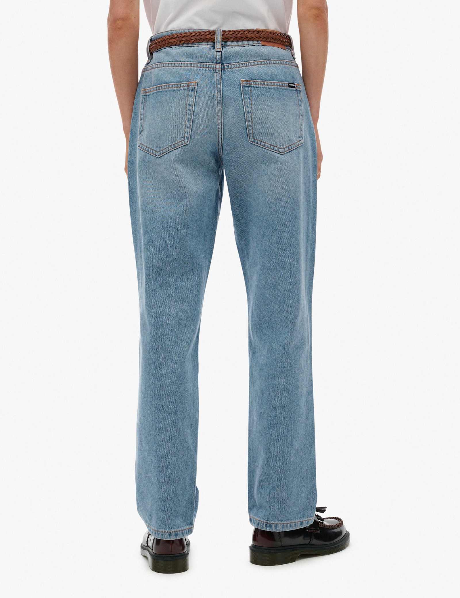 Mid Rise Straight Leg Jeans - image 4