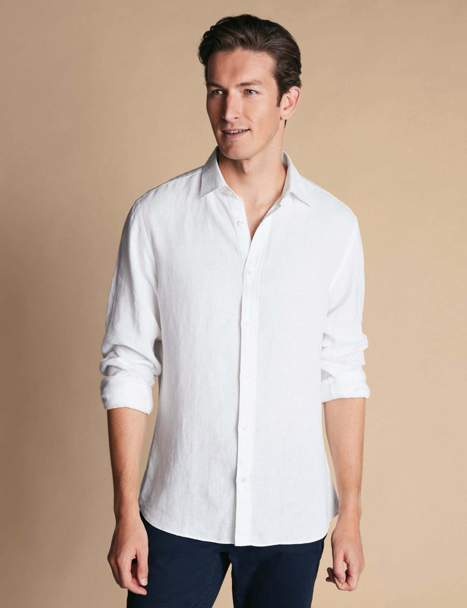 Slim Fit Pure Linen Shirt - image 4