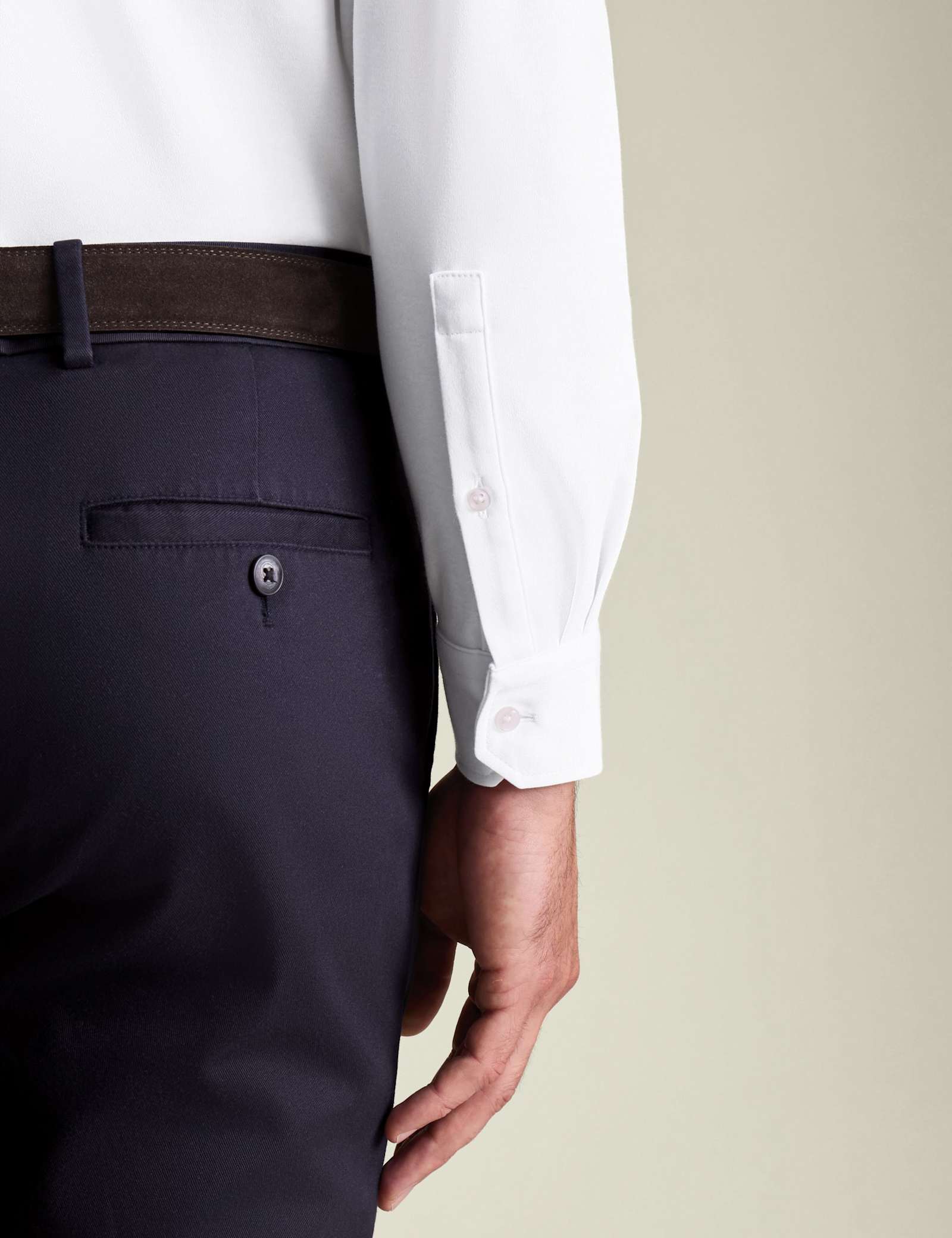 Pure Cotton Jersey Long Sleeve Polo Shirt - image 4