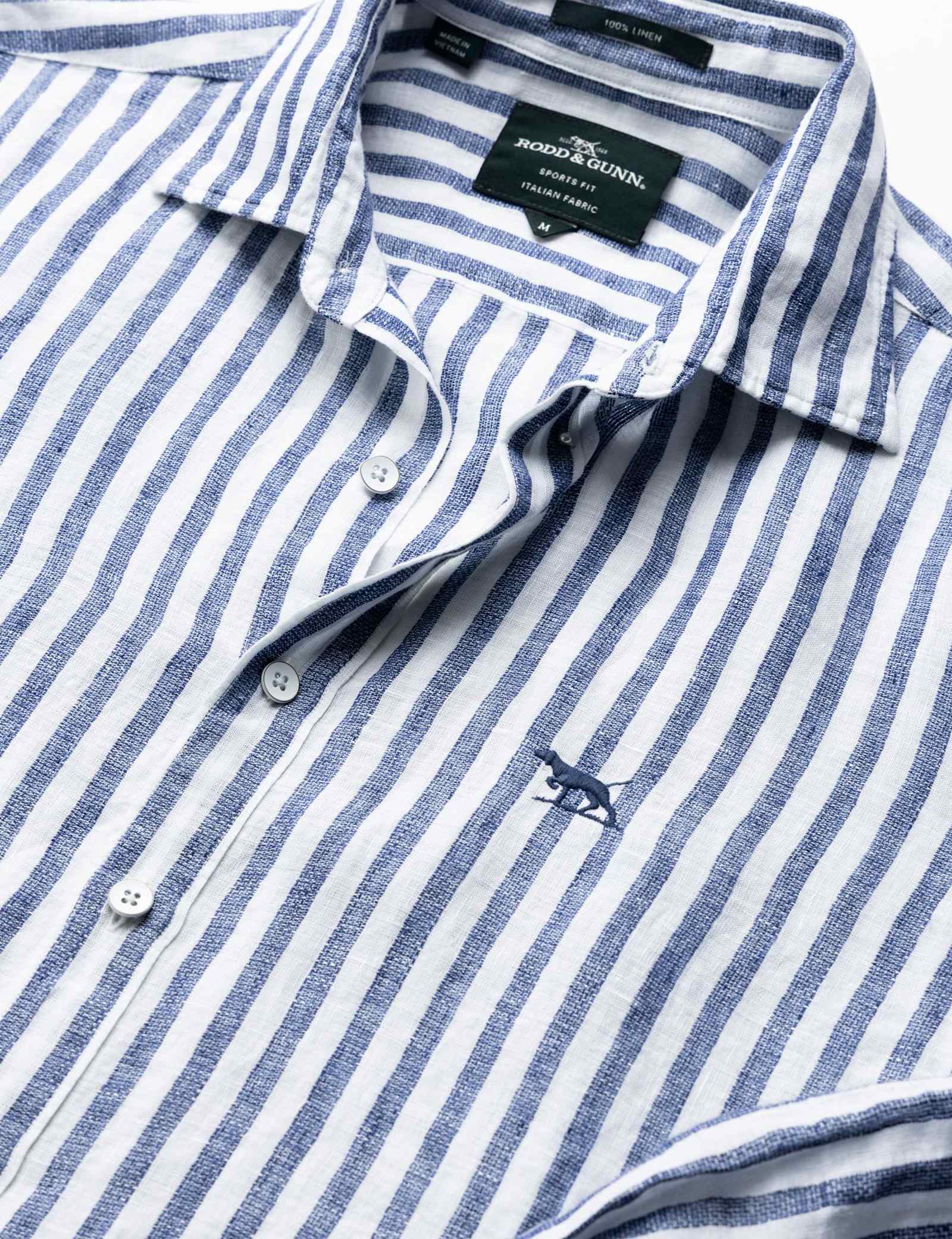 Slim Fit Pure Linen Striped Shirt - image 5