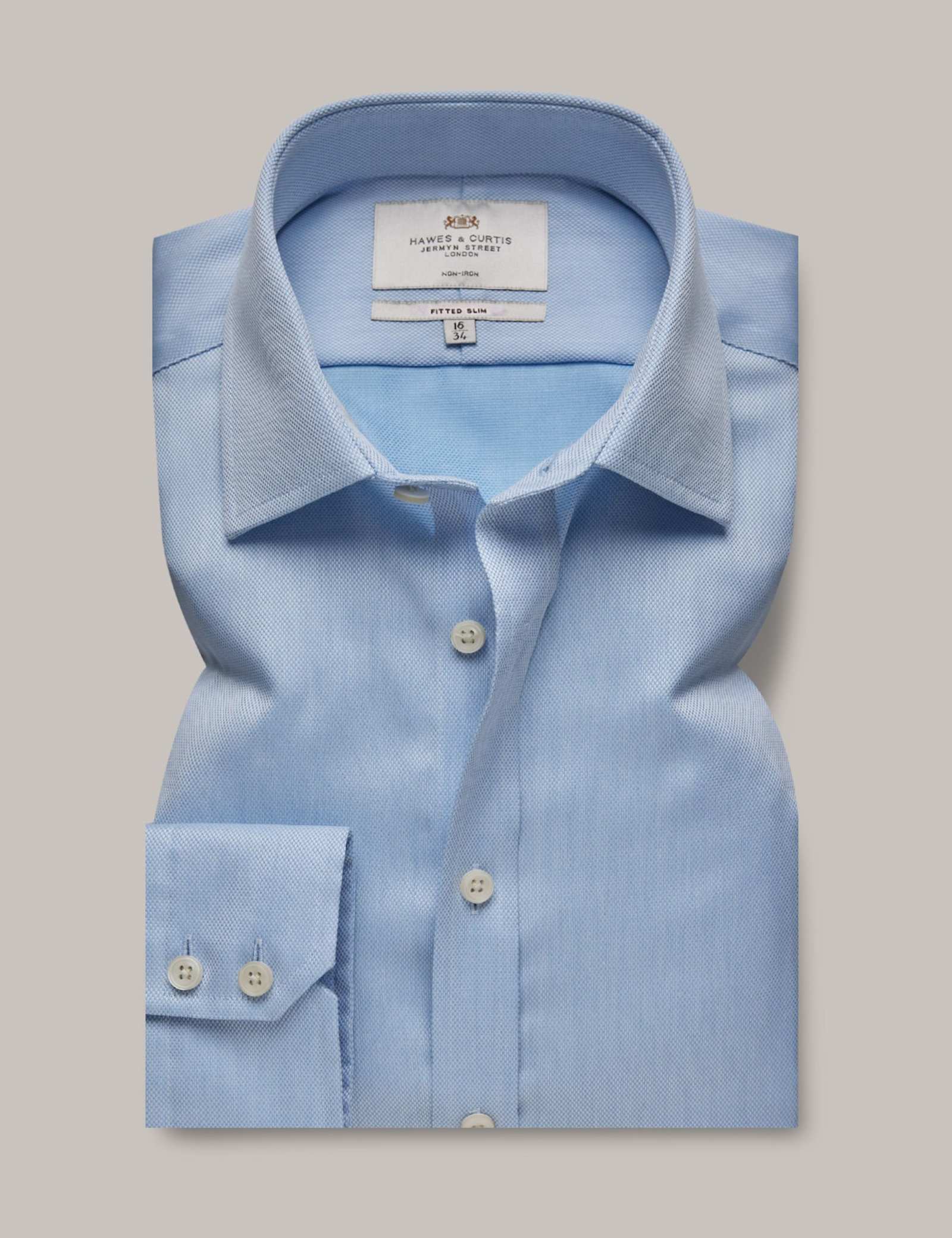 Slim Fit Pure Cotton Pique Shirt - image 3