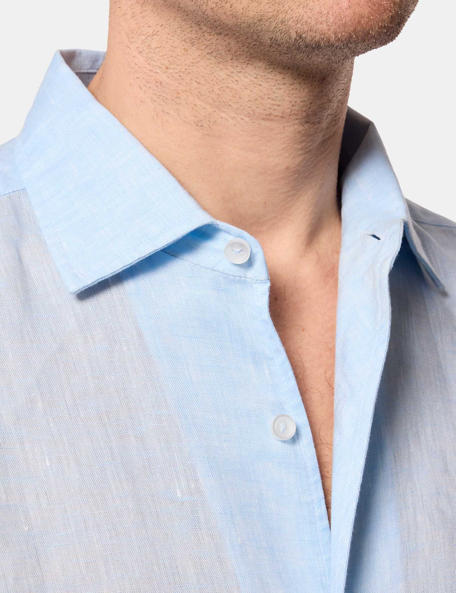 Regular Fit Pure Linen Shirt - image 2