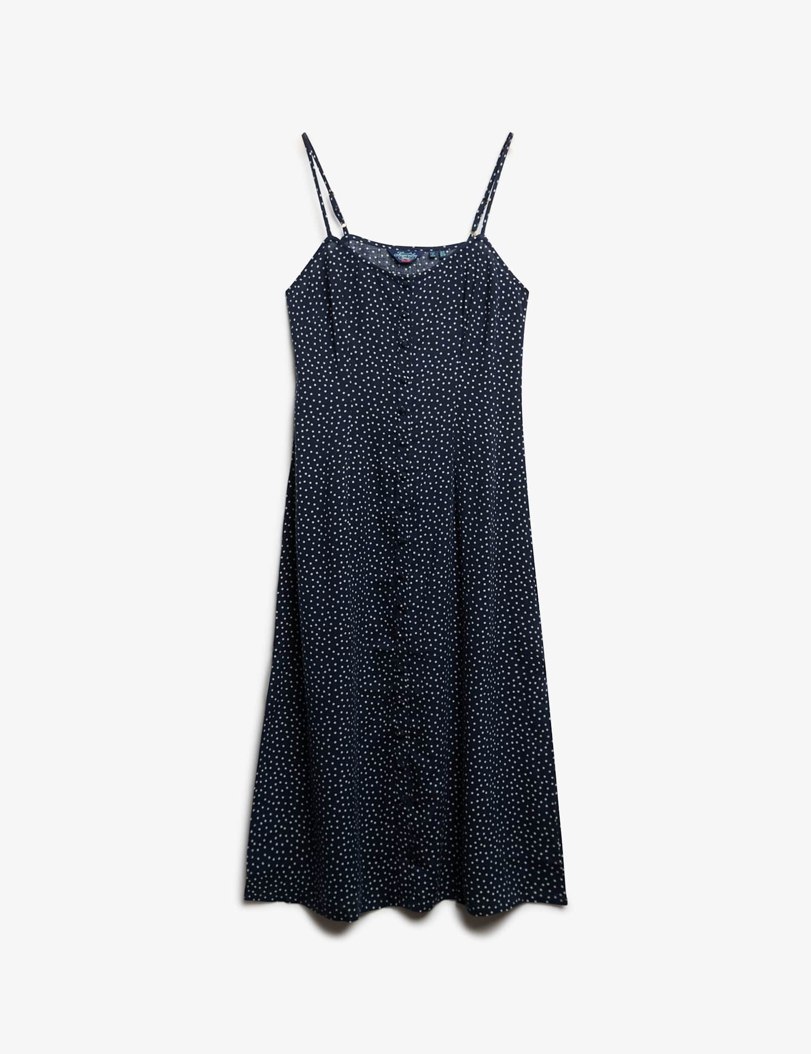 Floral Scoop Neck Midi Slip Dress - image 1