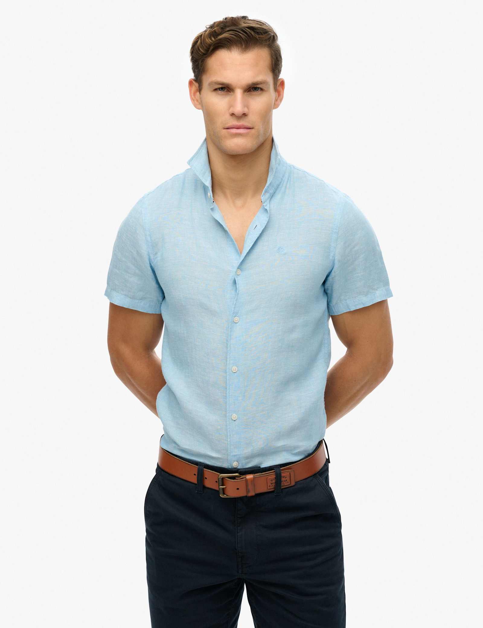 Relaxed Fit Pure Linen Embroidered Shirt - image 4