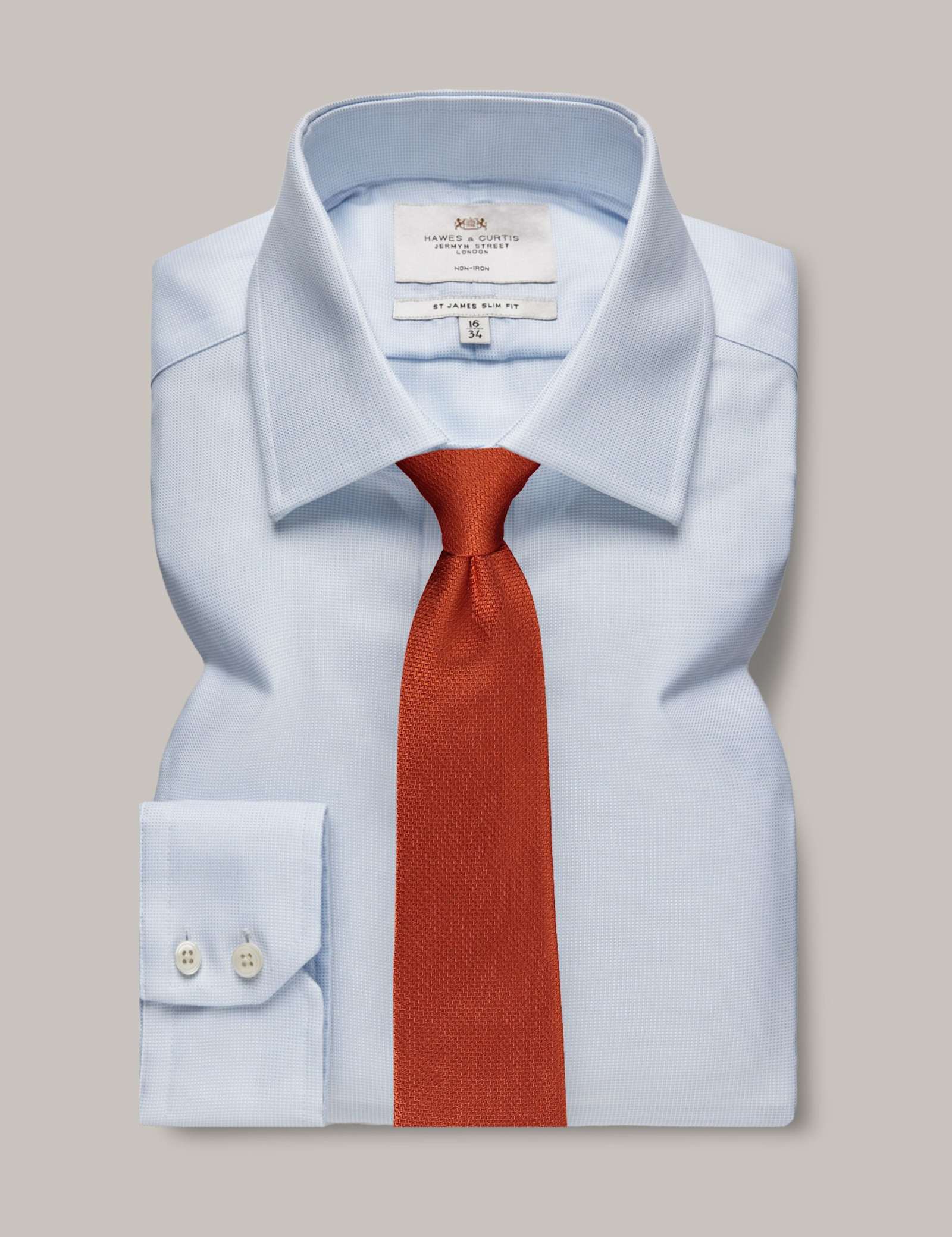 Slim Fit Non Iron Pure Cotton Shirt - image 1