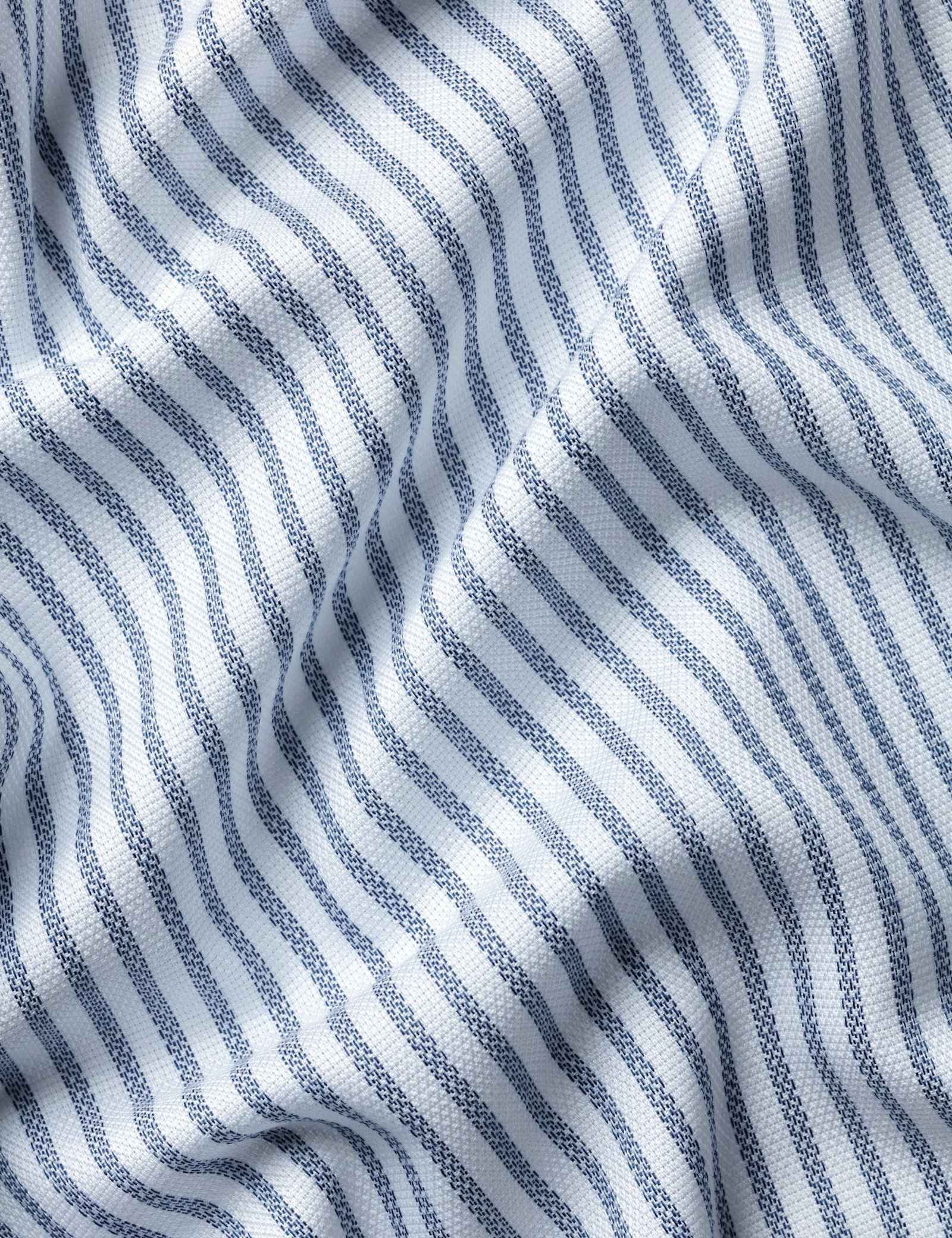 Slim Fit Non Iron Pure Cotton Striped Shirt - image 4
