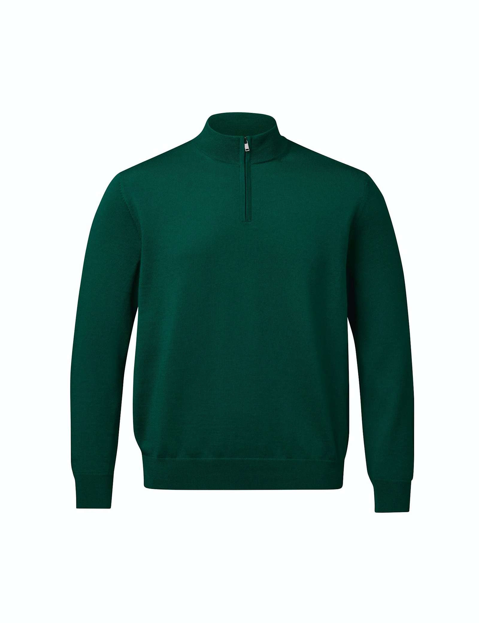 Pure Extra Fine Merino Wool Half Zip Jumper - image 4