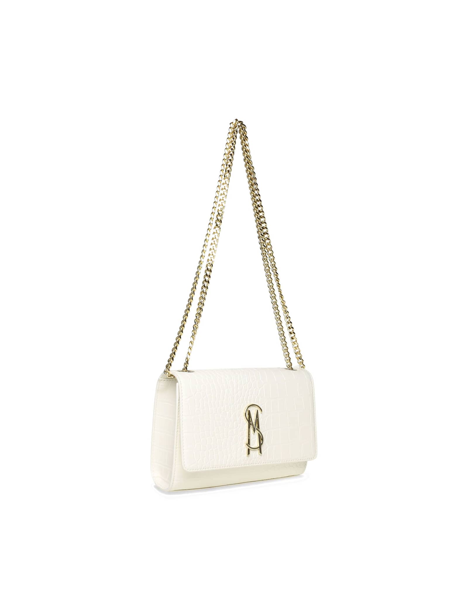 Croc Effect Chain Strap Shoulder Bag - image 3
