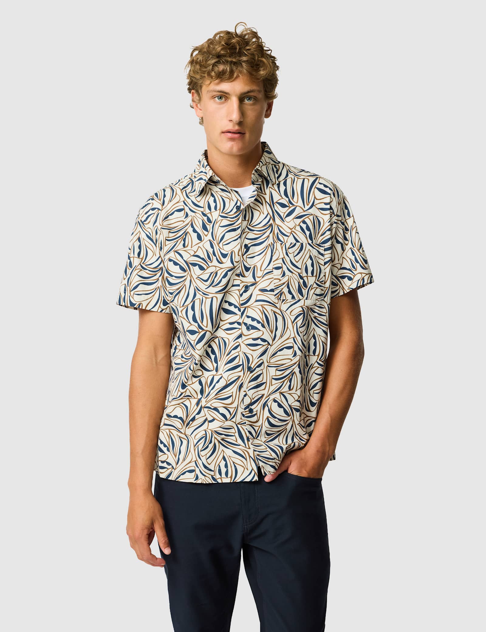 Regular Fit Pure Cotton Short Sleeve Shirt - image 1