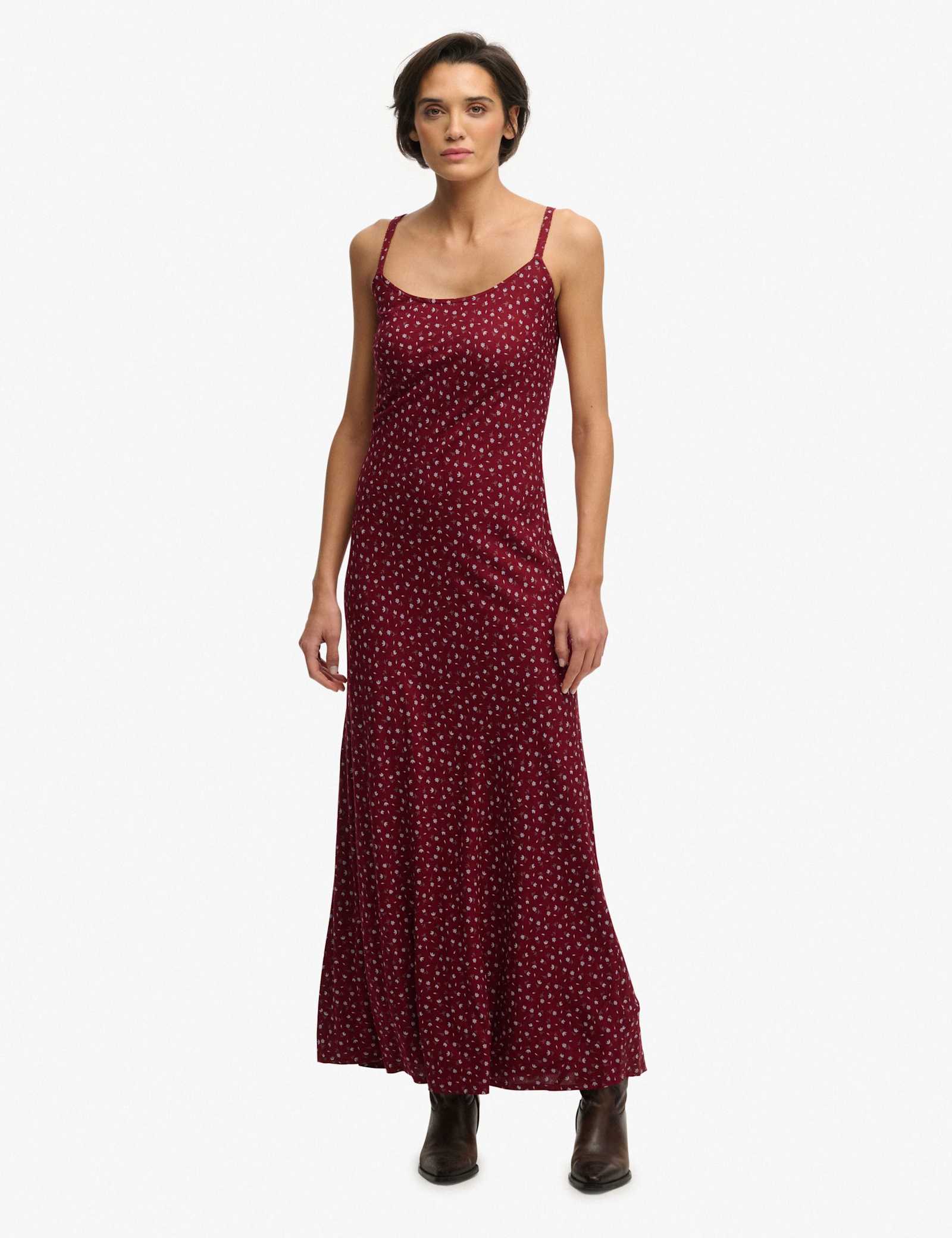 Ditsy Floral Scoop Neck Maxi Cami Slip Dress - image 2