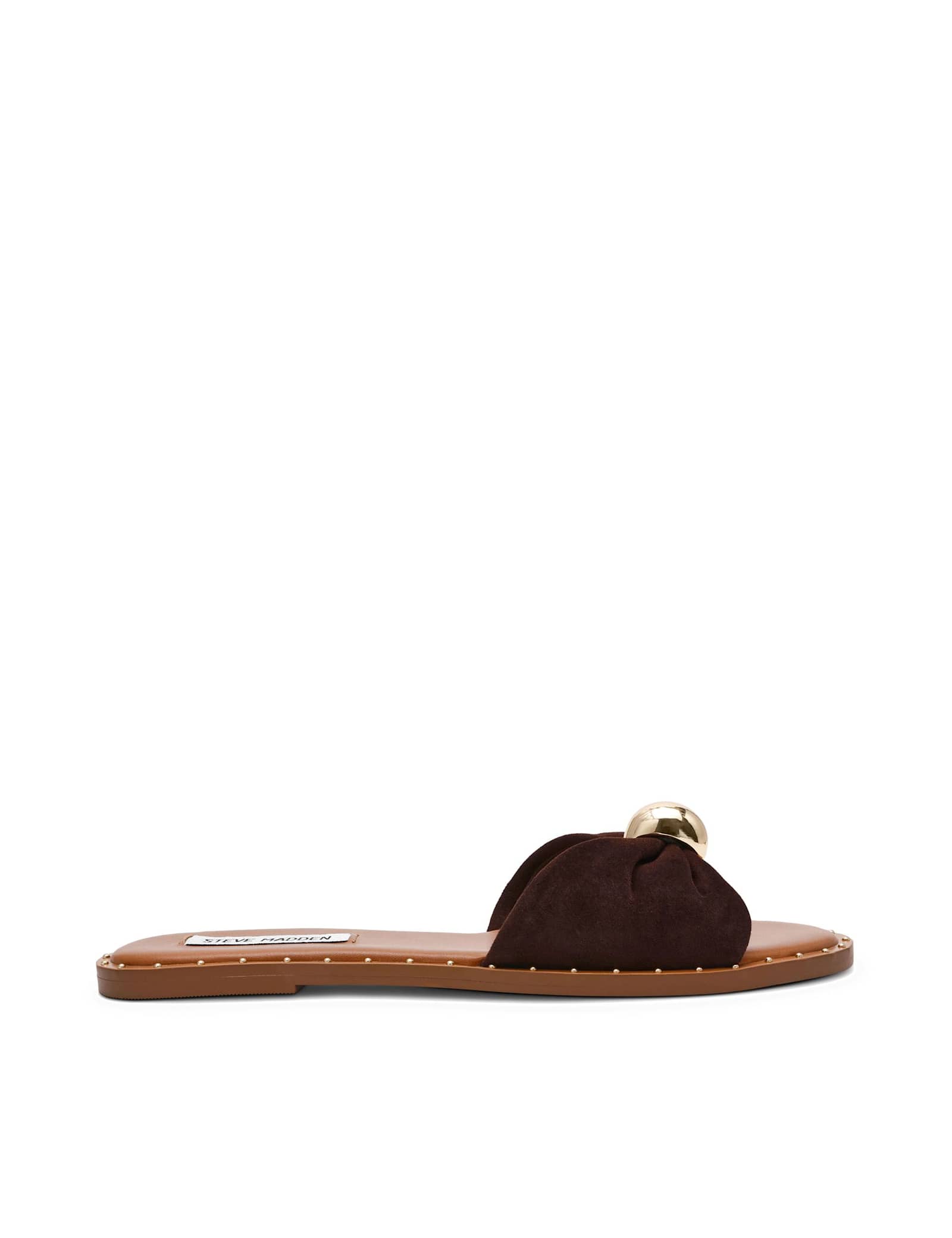 Dipsy Suede Slip On Flat Sandals - image 1