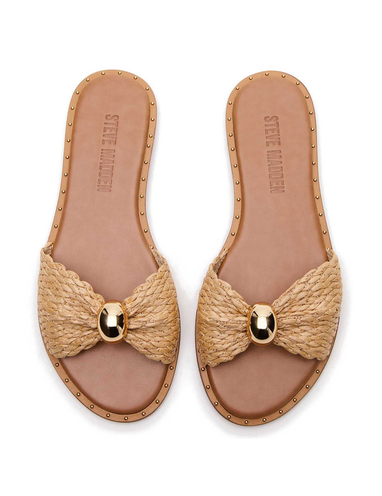 Dipsy Raffia Slip On Flat Sandals - image 5