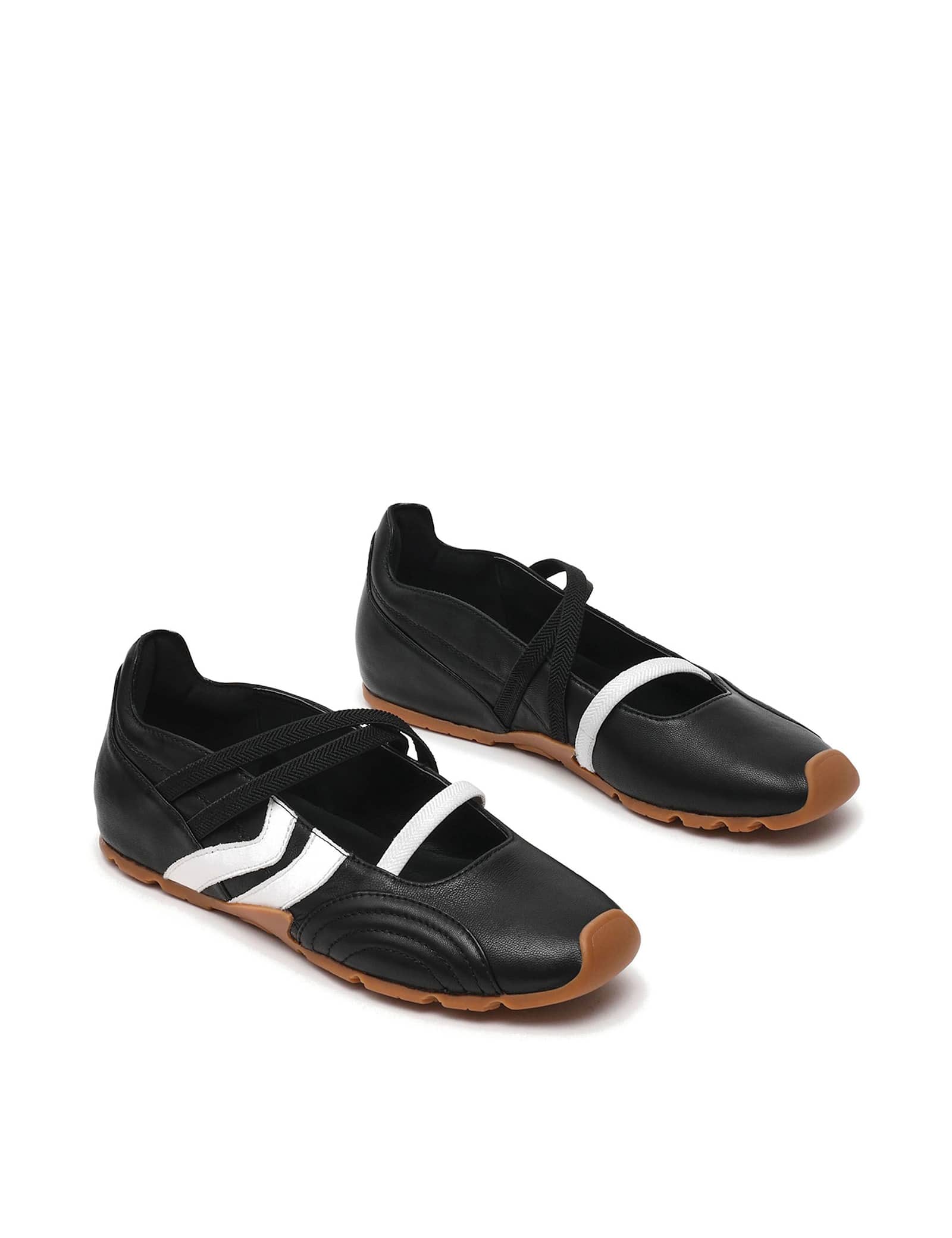 Joisie Leather Slip On Strappy Trainers - image 3