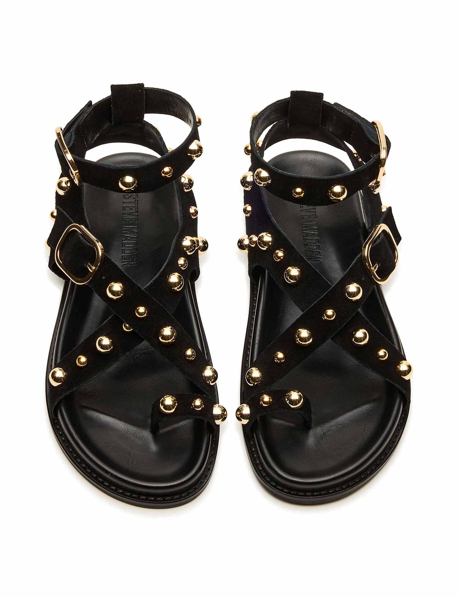 Suede Ankle Strap Flat Gladiator Sandals - image 4