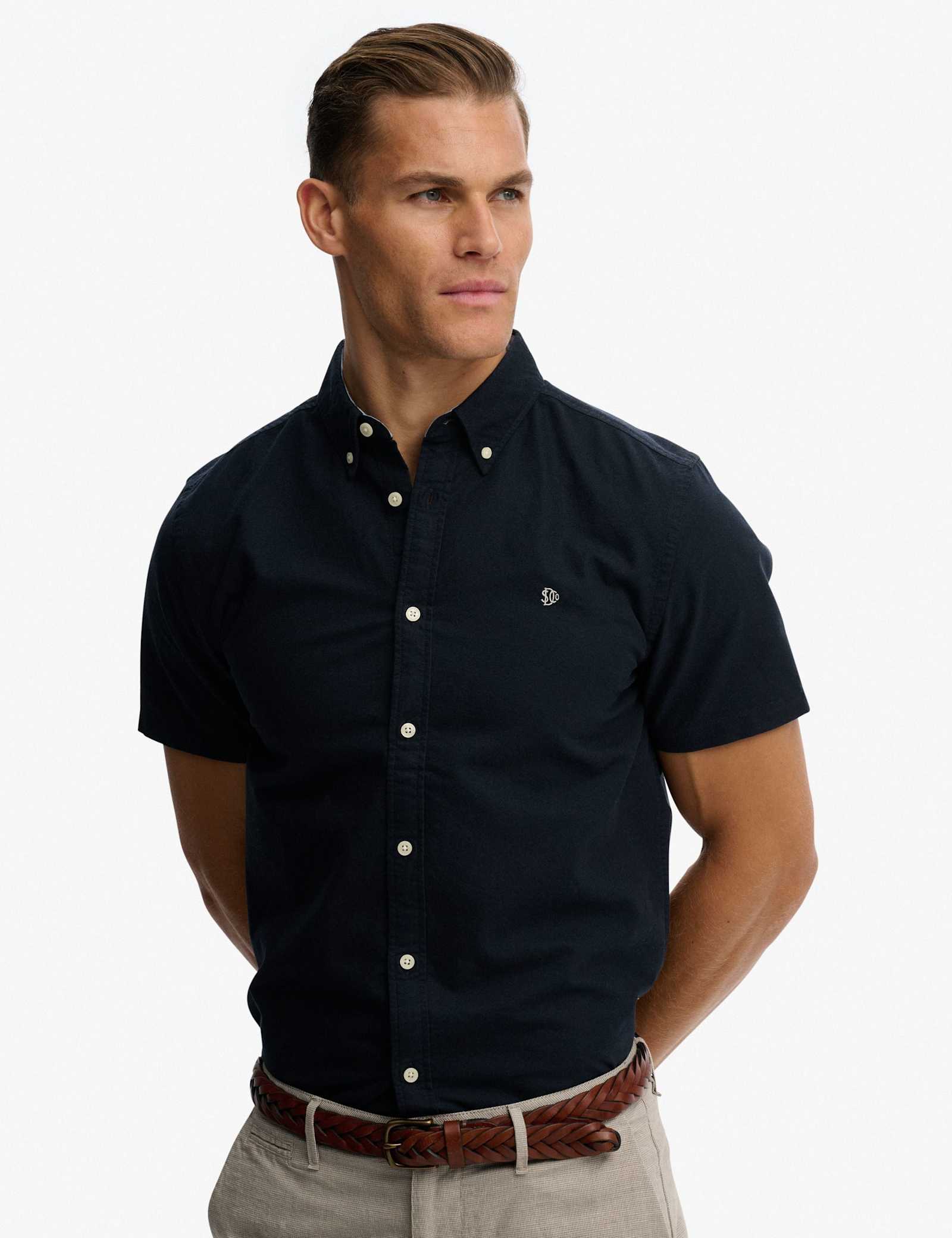Relaxed Fit Short Sleeve Oxford Shirt - image 5