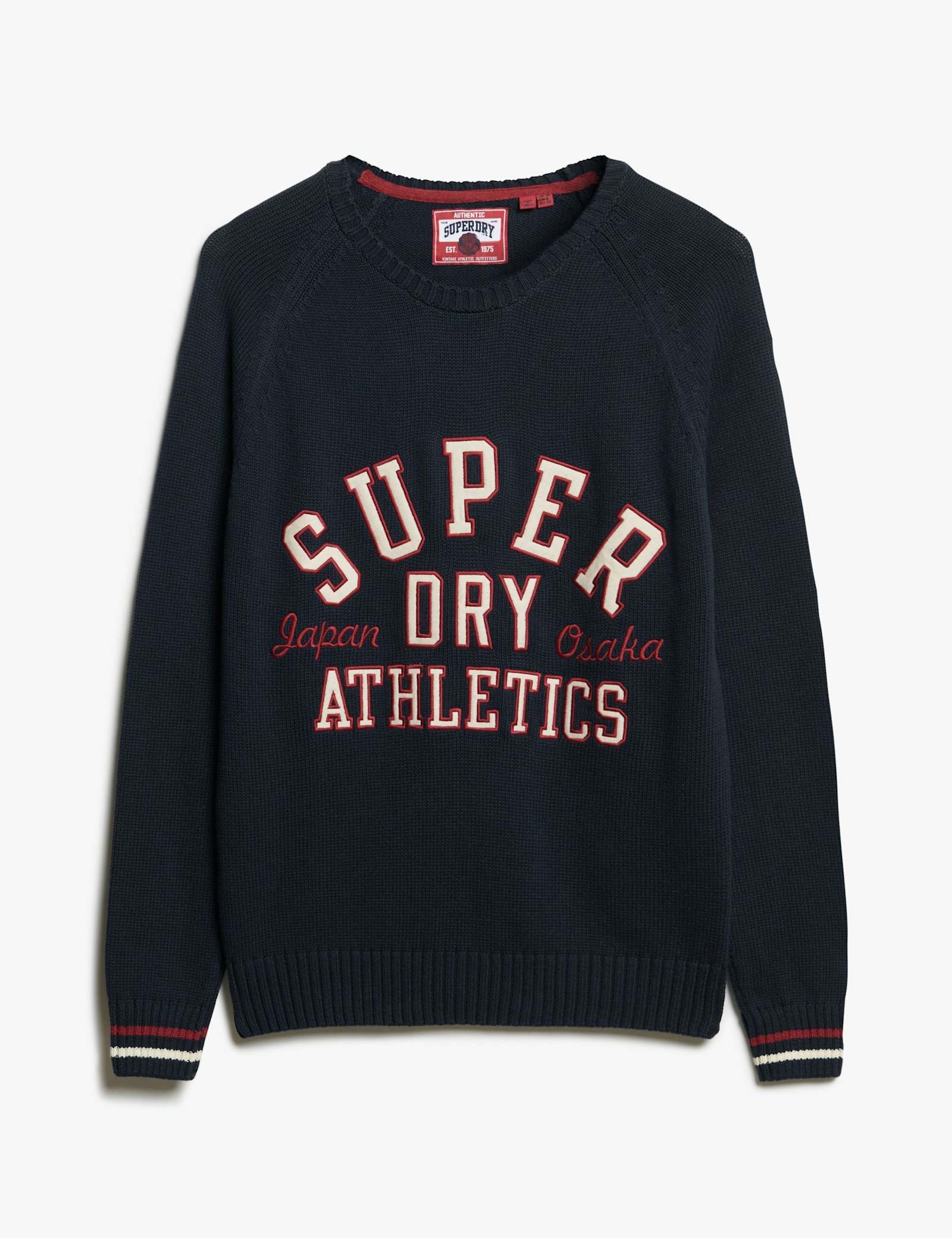 Pure Cotton Crew Neck Slogan Relaxed Jumper - image 1
