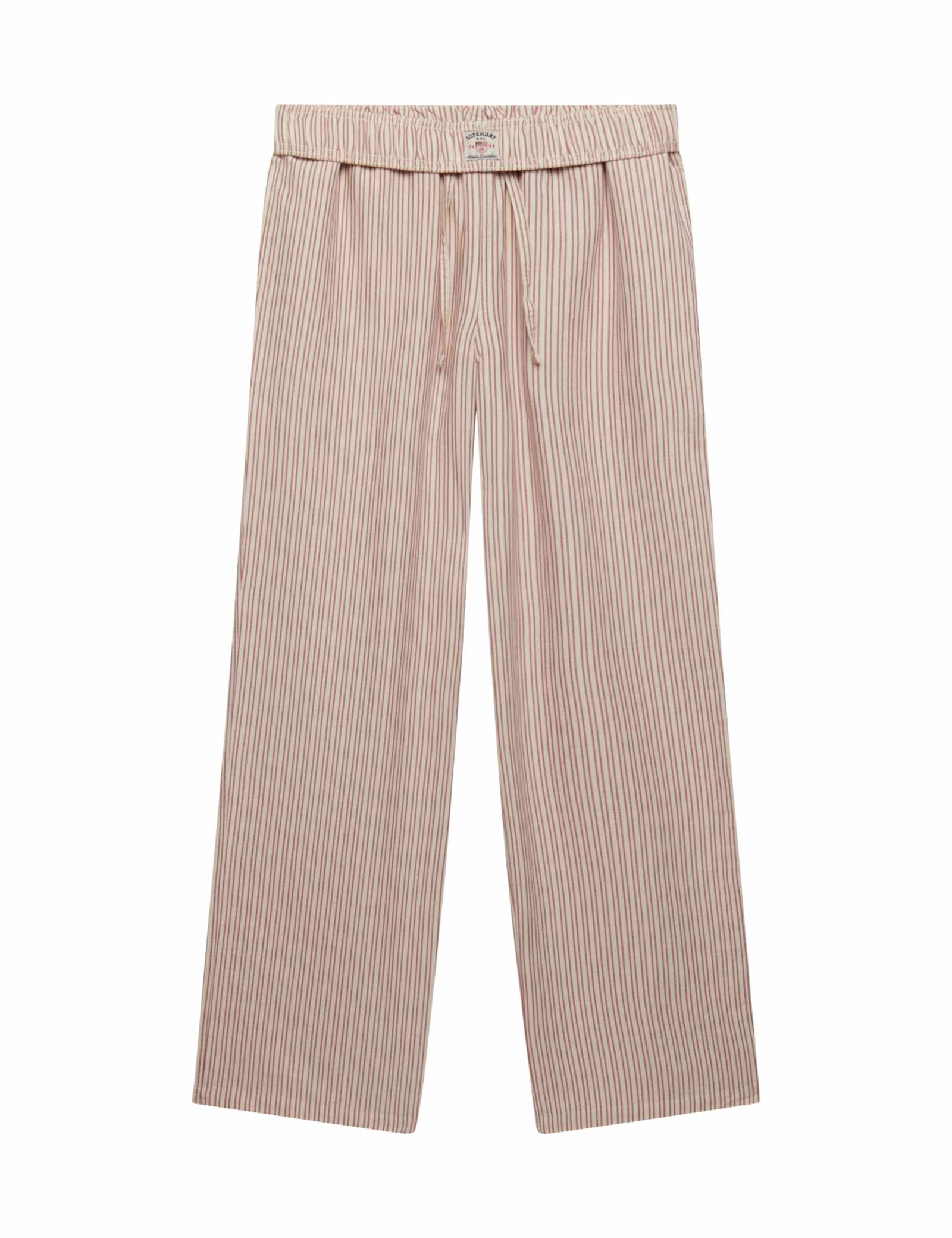 Pure Cotton Striped Elasticated Waist Trousers - image 1